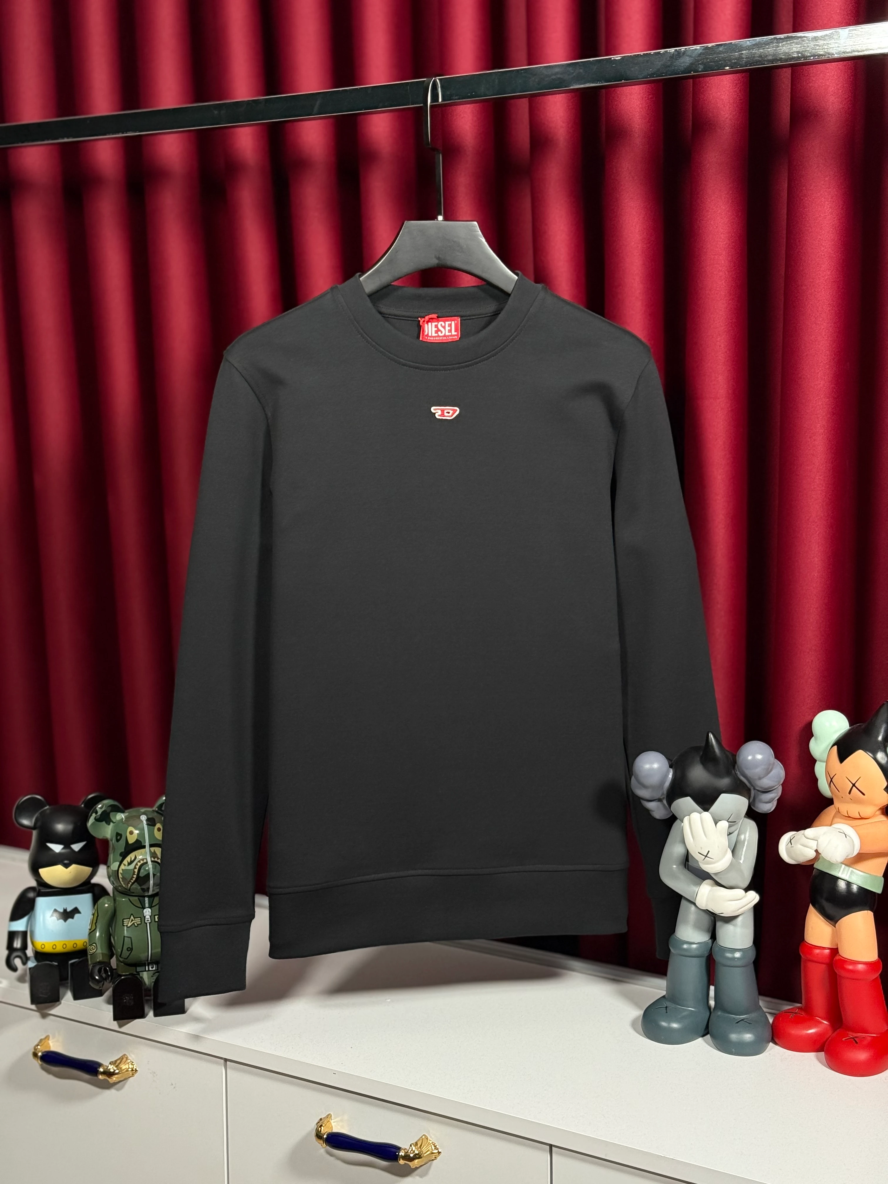 Logo İşlemeli Merserize Erkek Sweatshirt