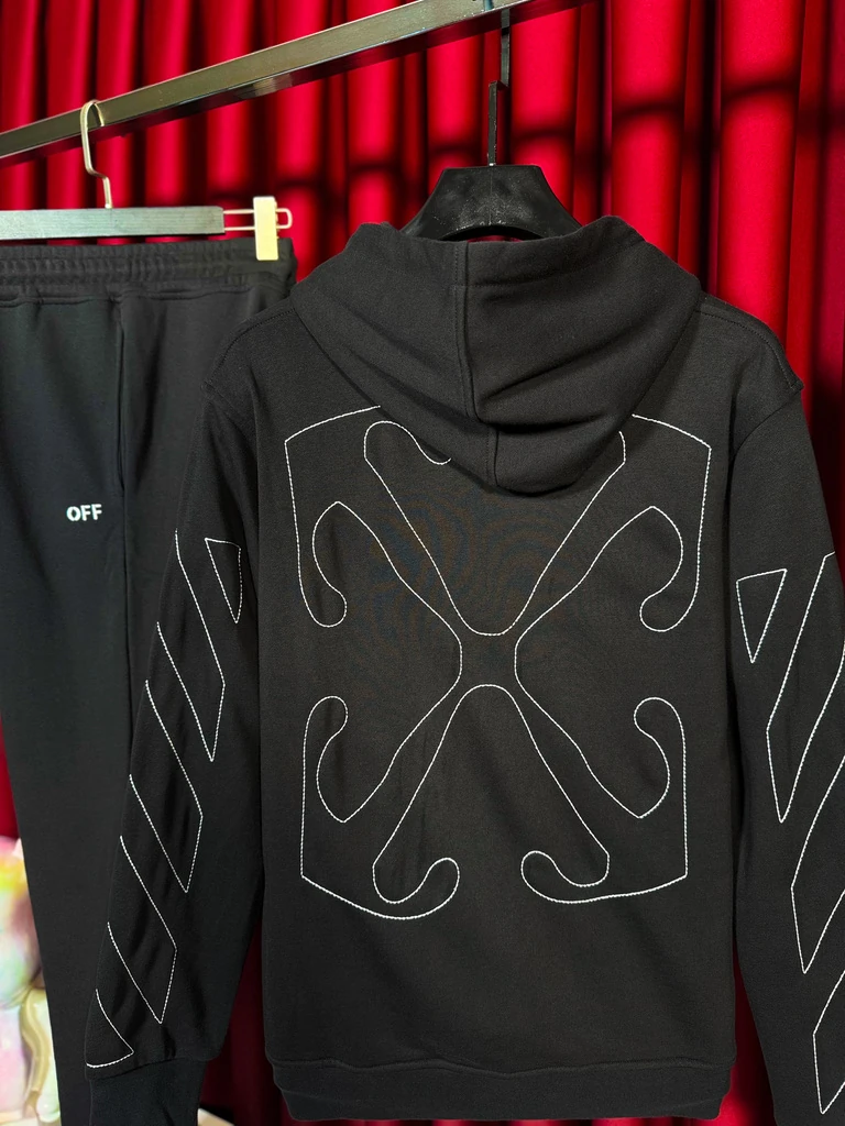 Stripe Detaylı Siyah Eşofman Takımı