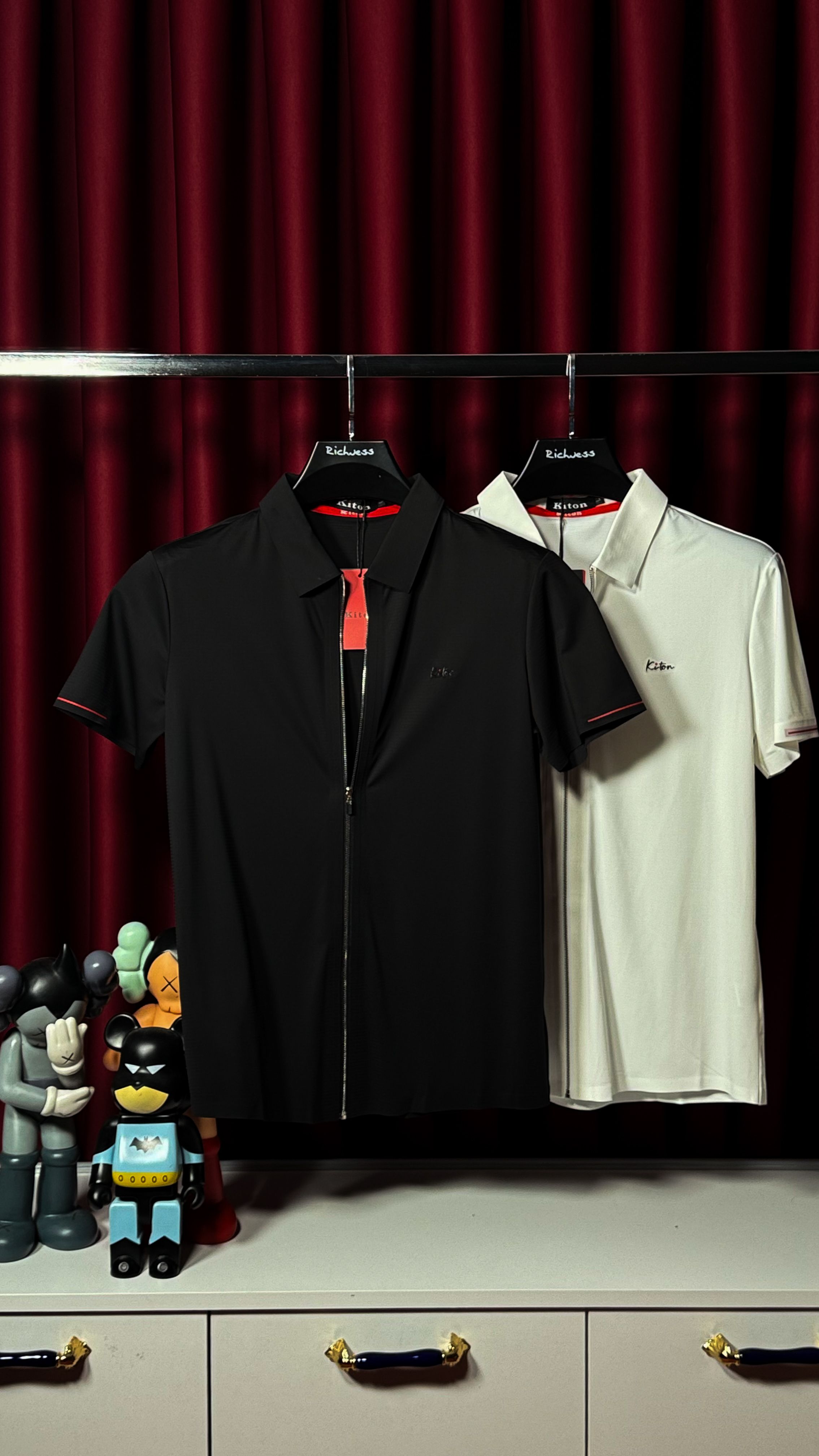 İthal Baskı Logo Detaylı Siyah Polo Yaka T-shirt