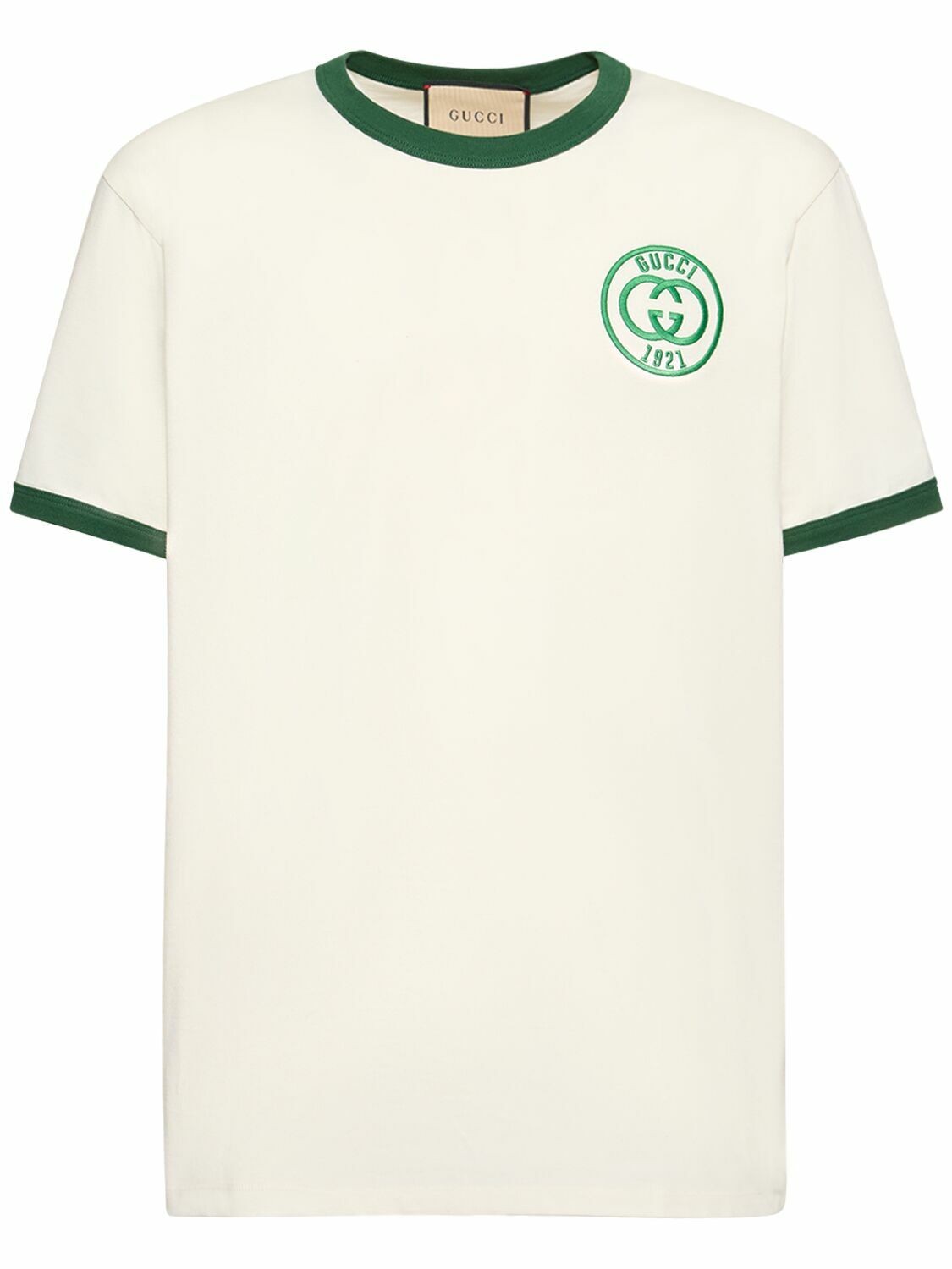 1921 Nakış Yeşil Logo Detaylı Erkek T-Shirt NW
