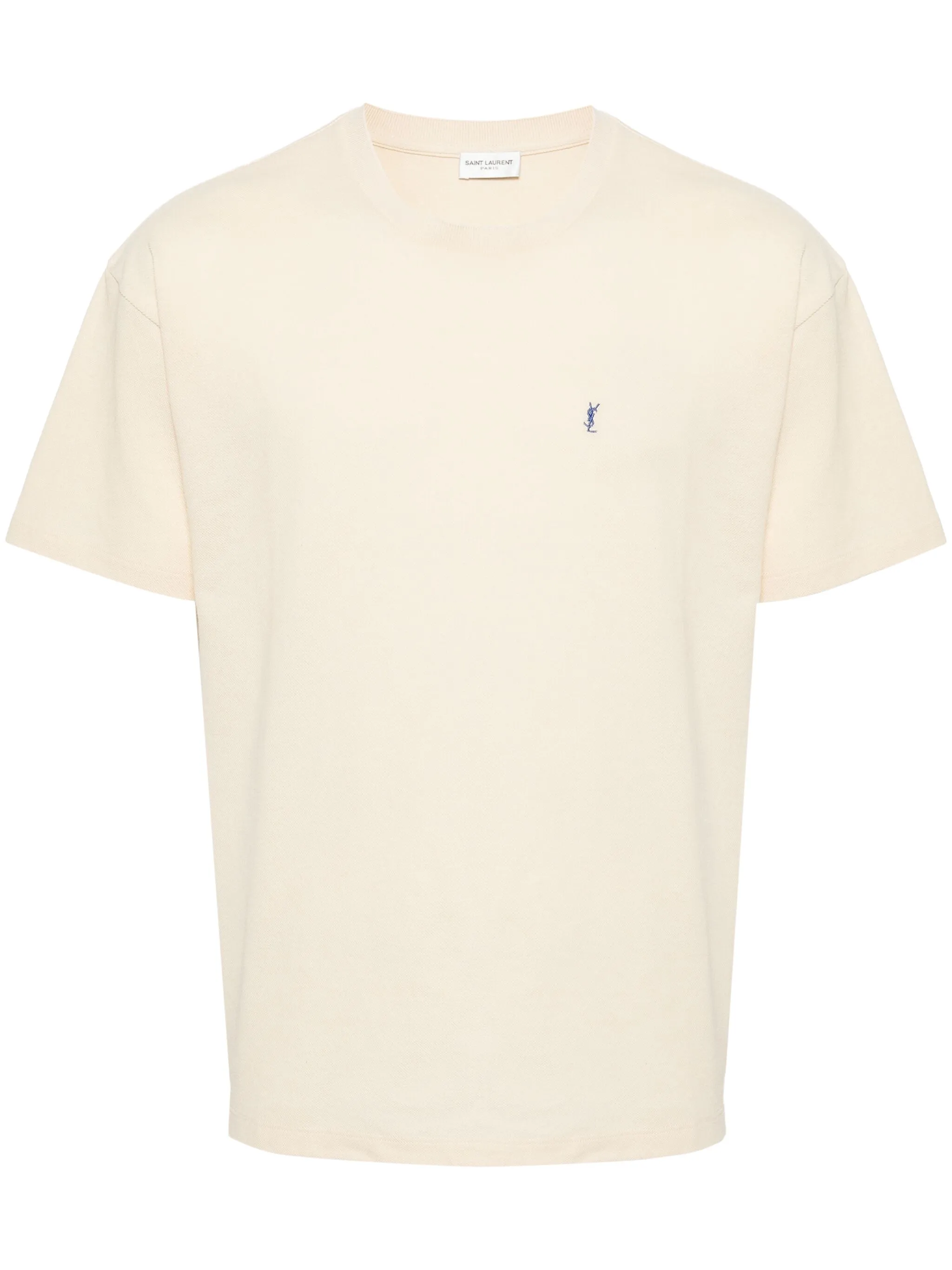 Nakış Logo Detaylı Bej Erkek T-shirt