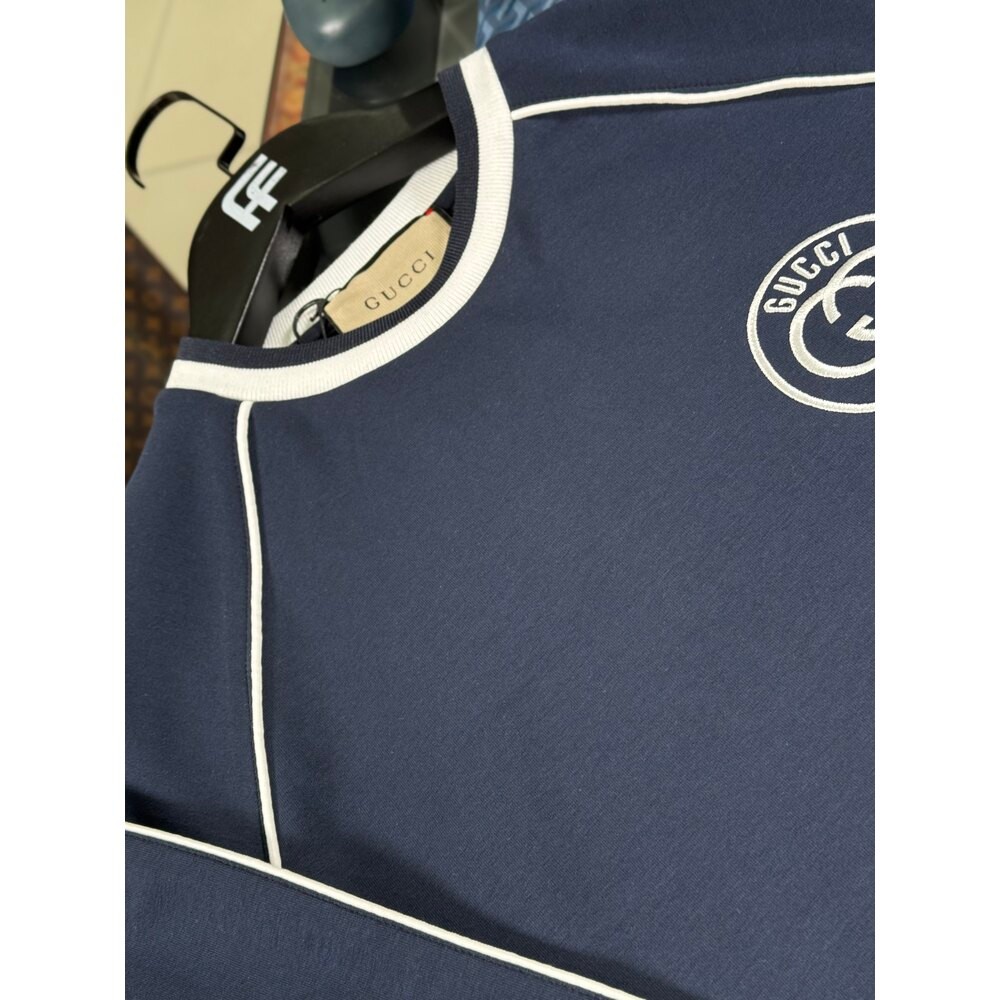 1921 Nakış Logo Detaylı Lacivert Erkek Sweatshirt