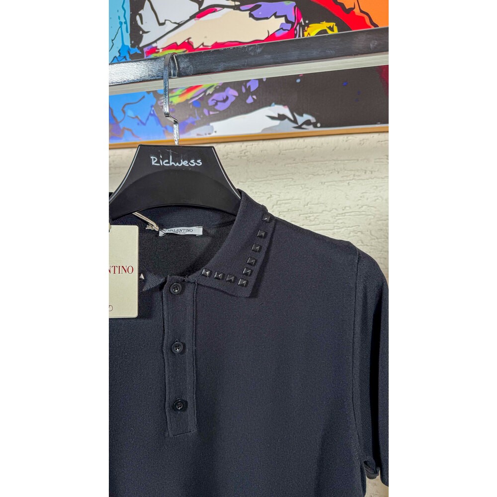 Yaka Taş Detaylı Erkek Polo T-shirt NW