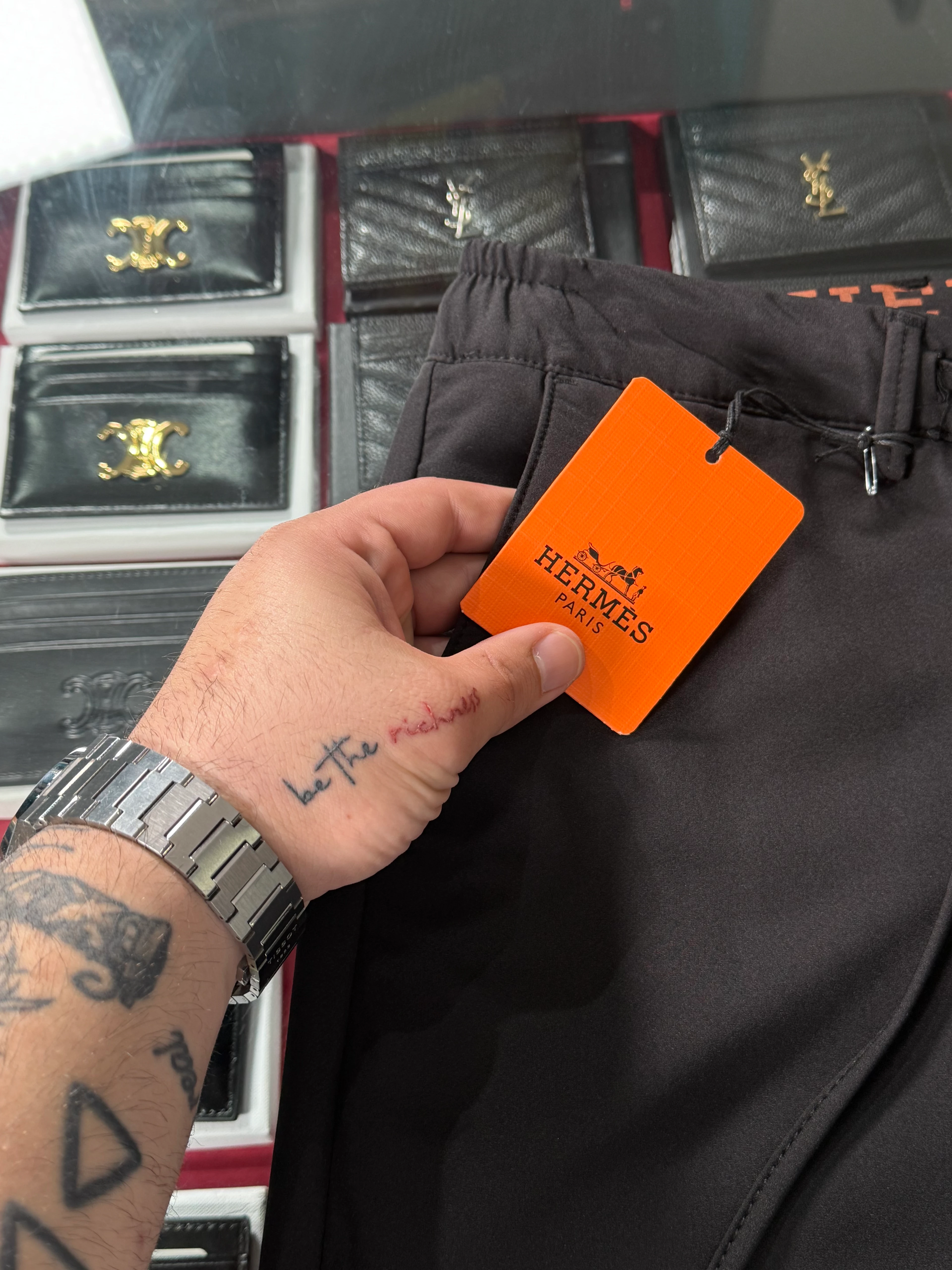 İthal Siyah Jogger Pantalon