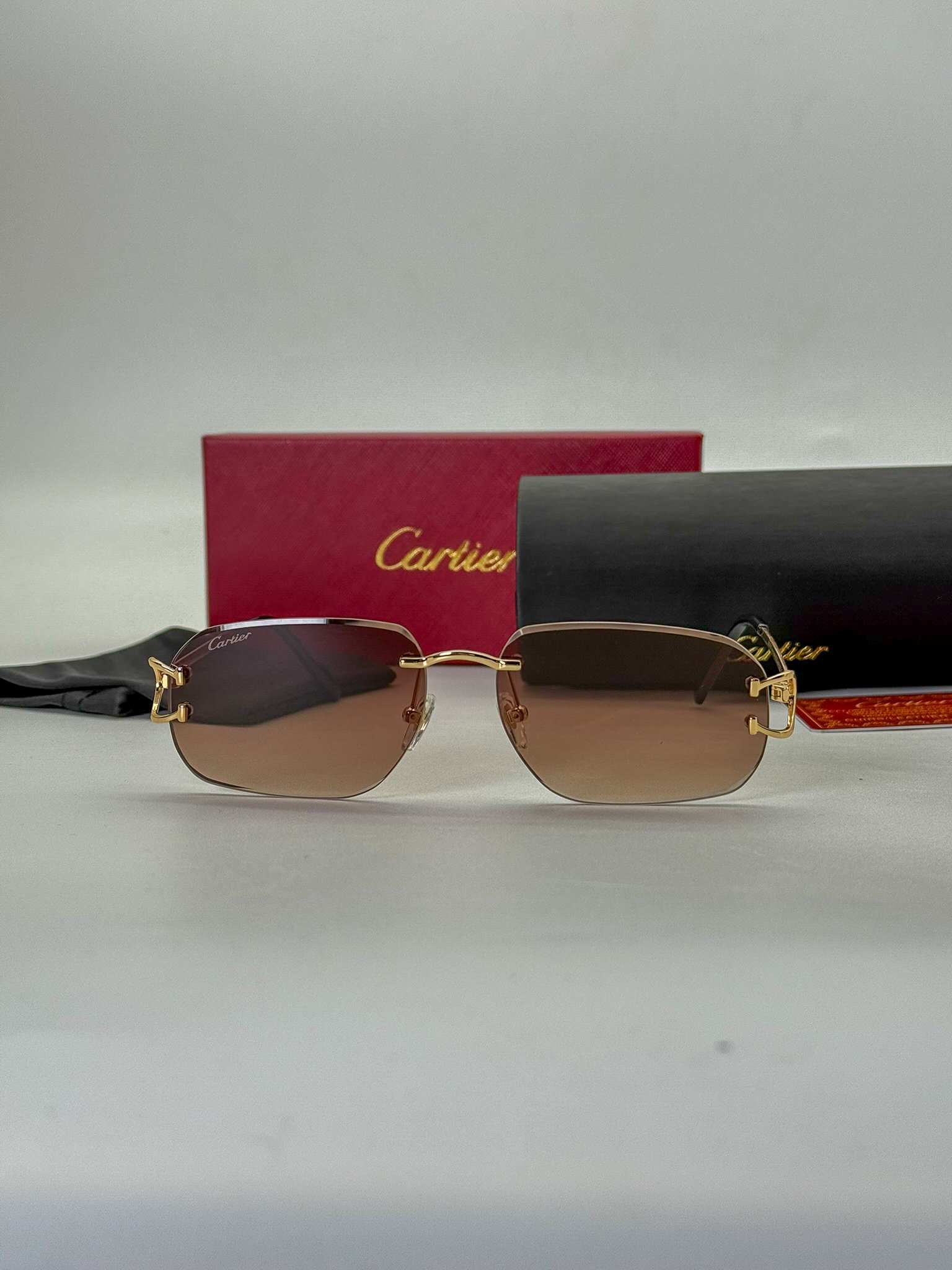 Renkli Cam Detaylı Full Set Güneş Gözlüğü