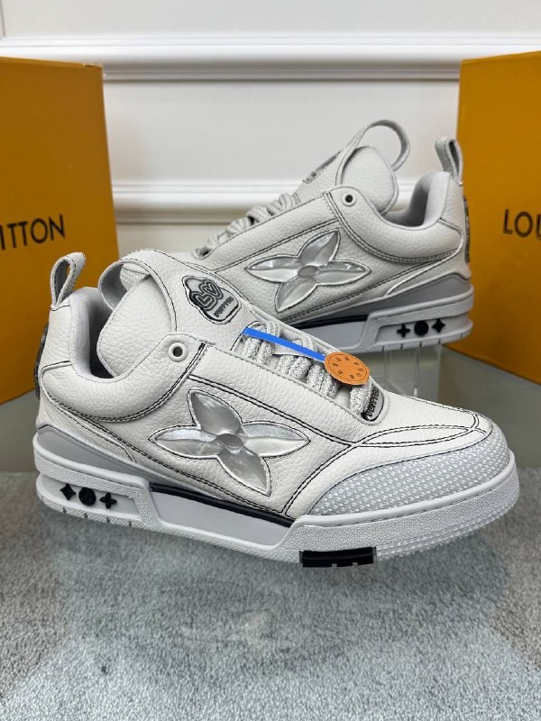 Logo Detaylı Beyaz Erkek Deri Sneaker
