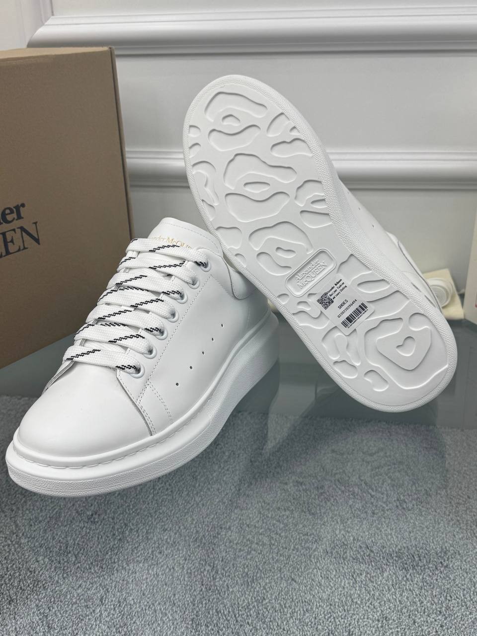 Oversize Beyaz Erkek Deri Sneaker