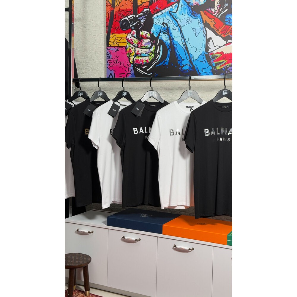 Altın Logo Baskılı Erkek T-shirt NW