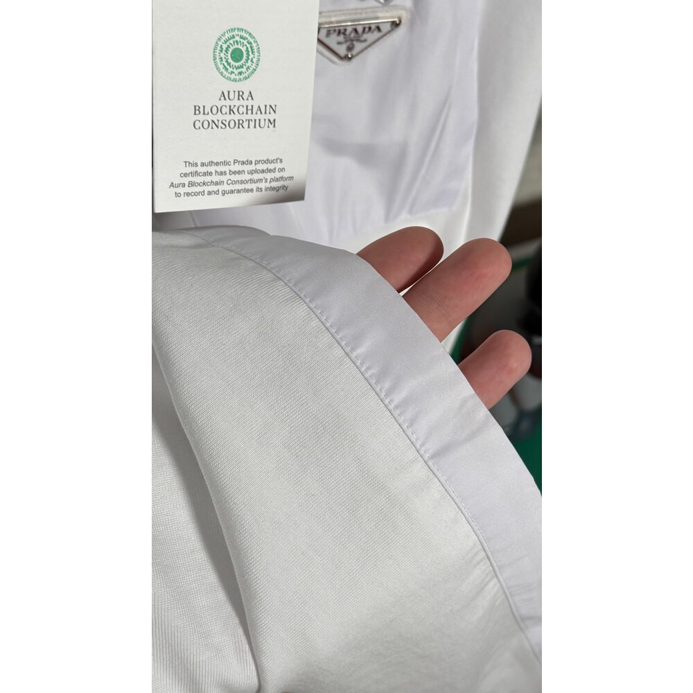 Paraşüt Cep Detaylı Beyaz Erkek T-shirt NW