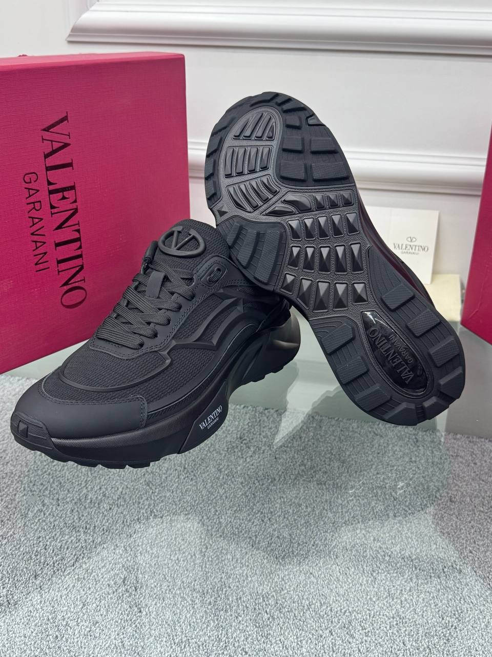 TrueAct Siyah Deri Erkek Sneaker
