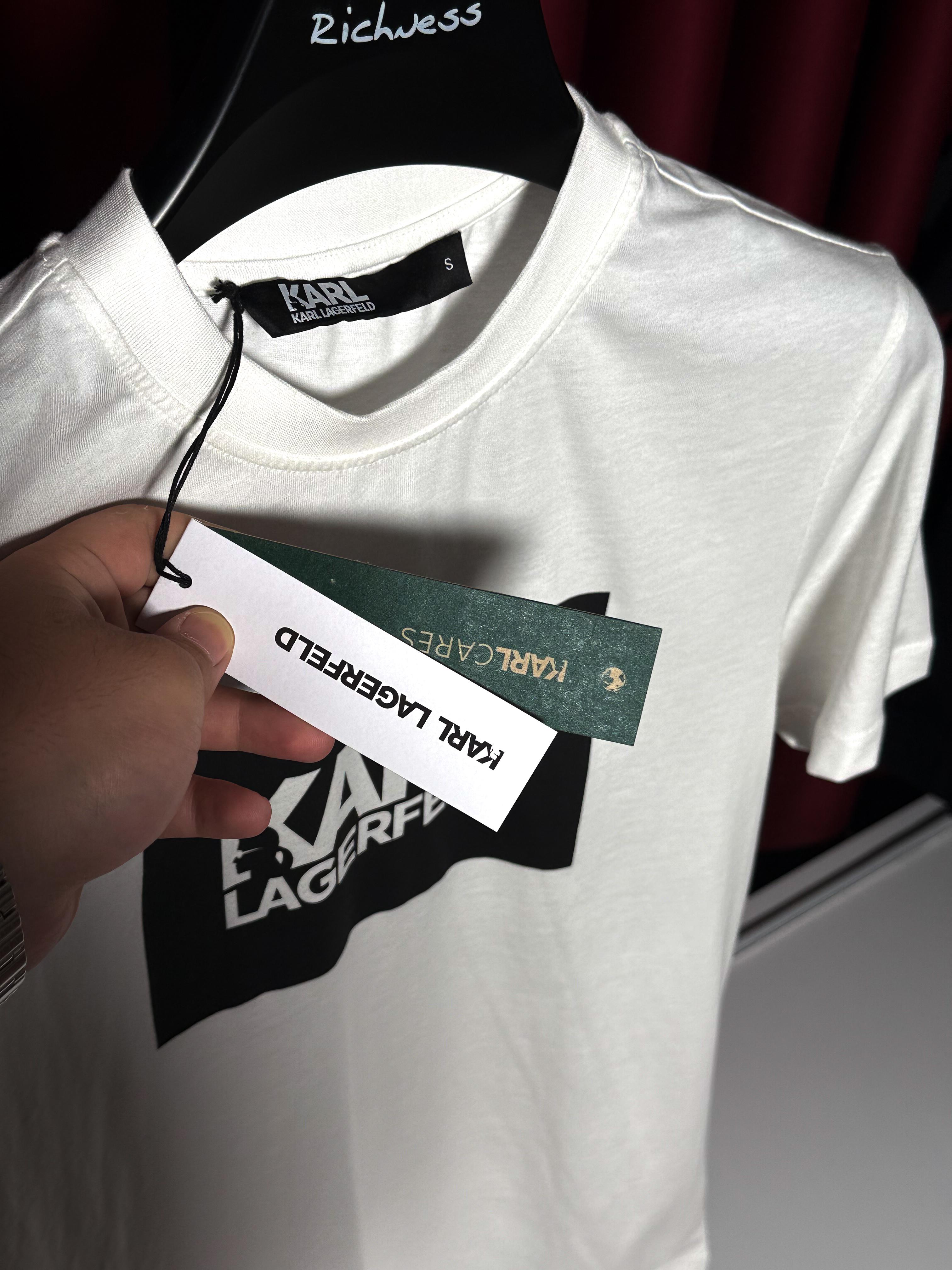 Logo Baskılı Beyaz Erkek T-shirt