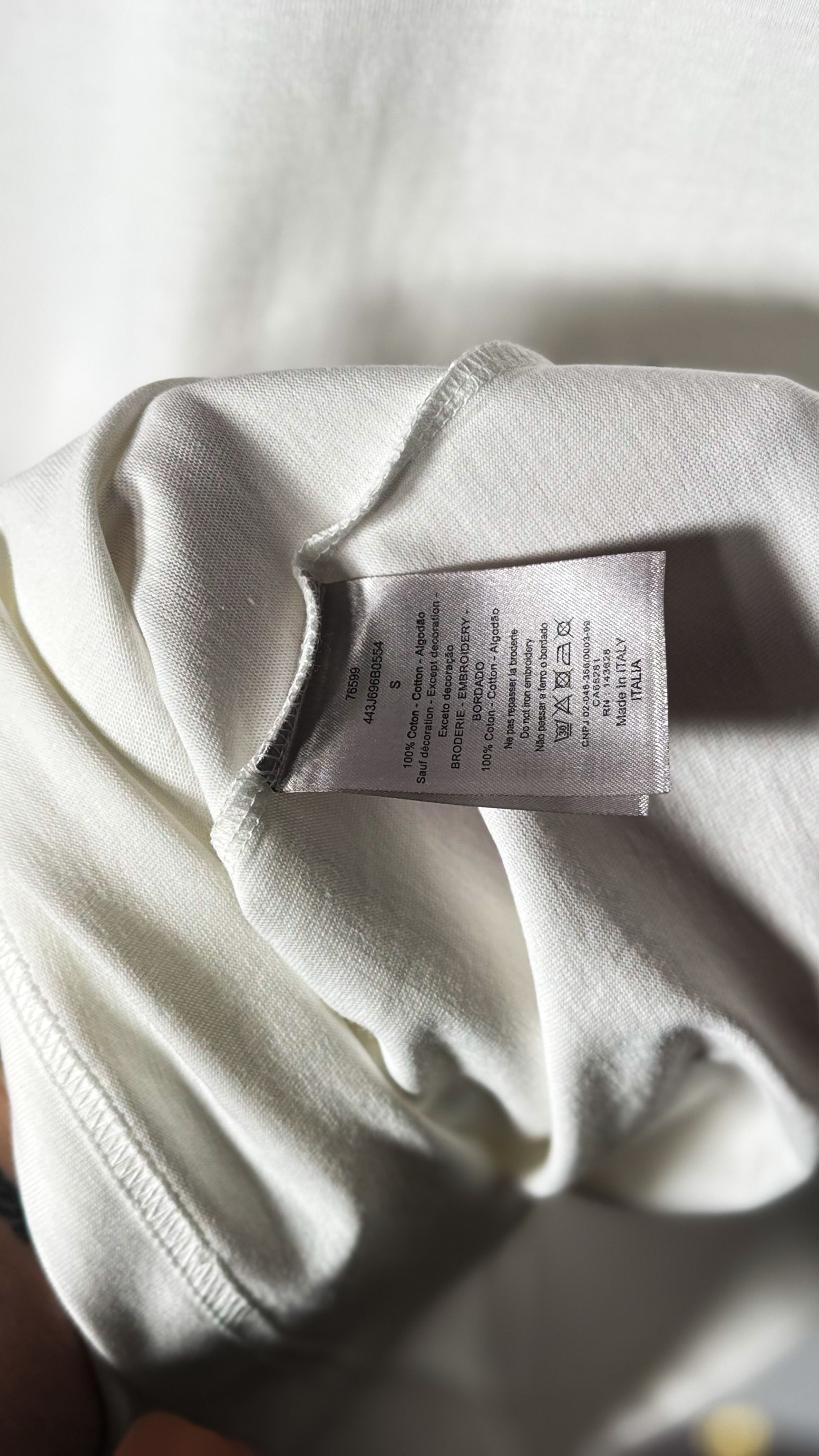 Nakış Logo Detaylı Beyaz Erkek T-shirt