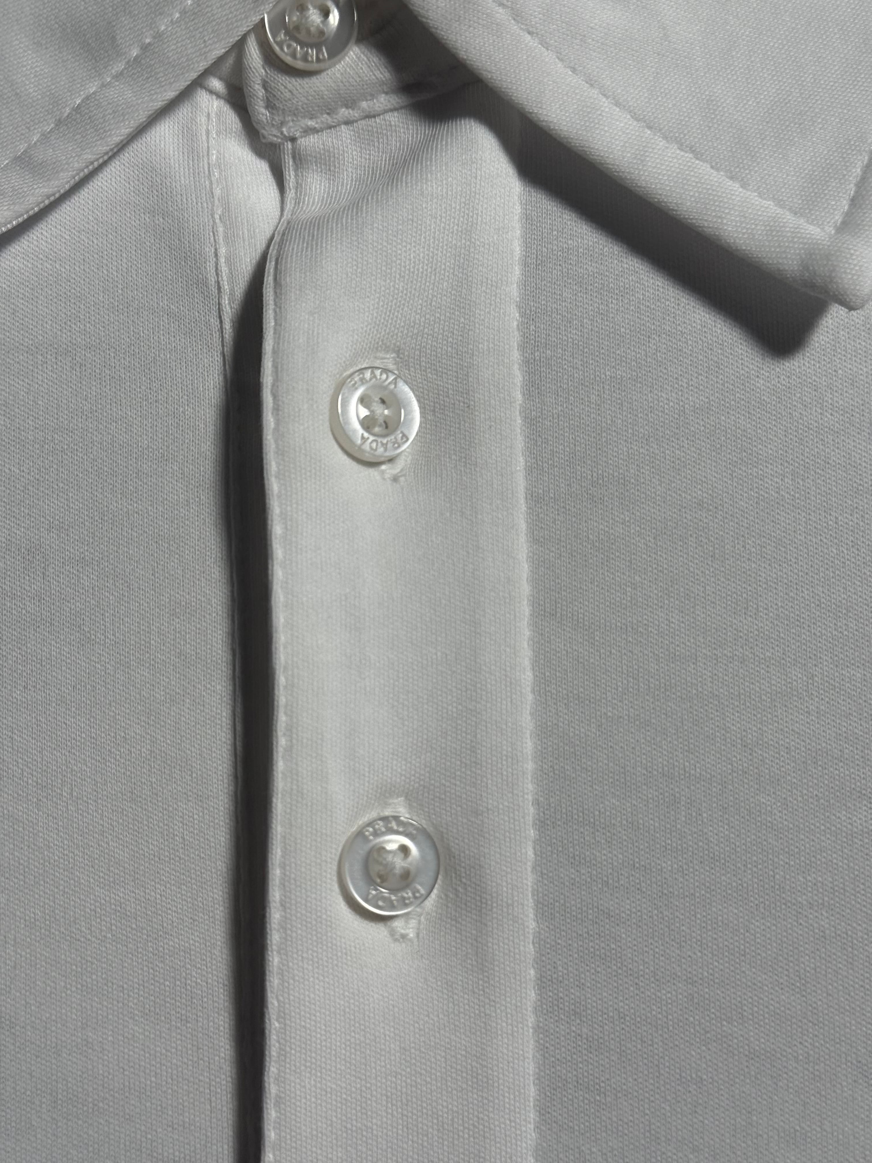 İthal Merserize Beyaz Logo Detaylı Polo T-shirt