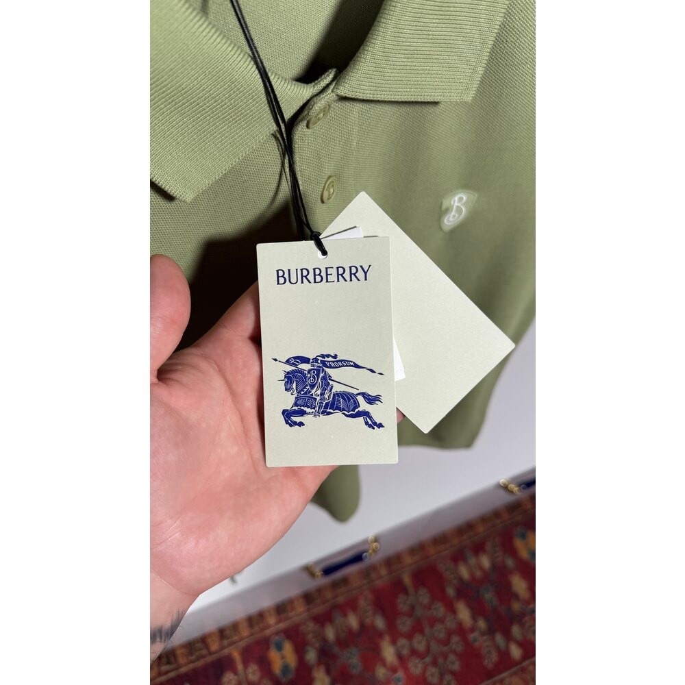 Yeşil Logo Detaylı Erkek Polo T-shirt NW
