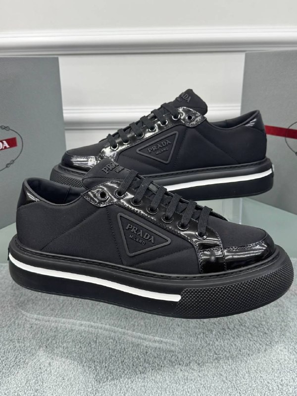 Logo Detaylı Siyah Erkek Sneaker