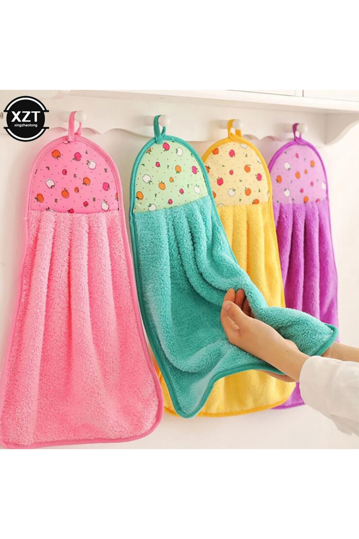 2 Adet Mikrofiber Mutfak Kurulama Bezi Yumuşak Pamuk Mutfak El Bezi Bulaşık Kurulama Bezi Mutfak Bez