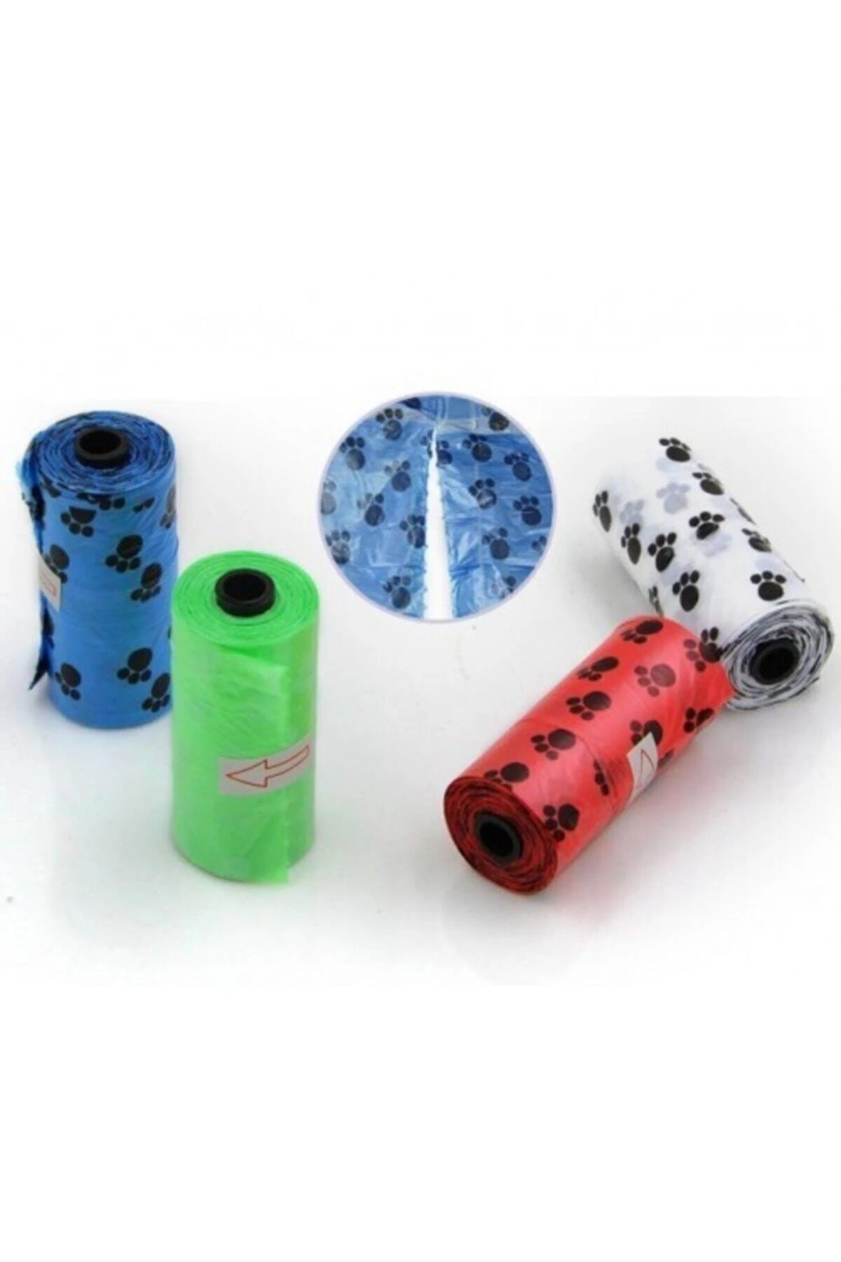 4 Lü Rulo Evcil Hayvan Köpek Dışkı Toplama Rulo Torba Poşeti