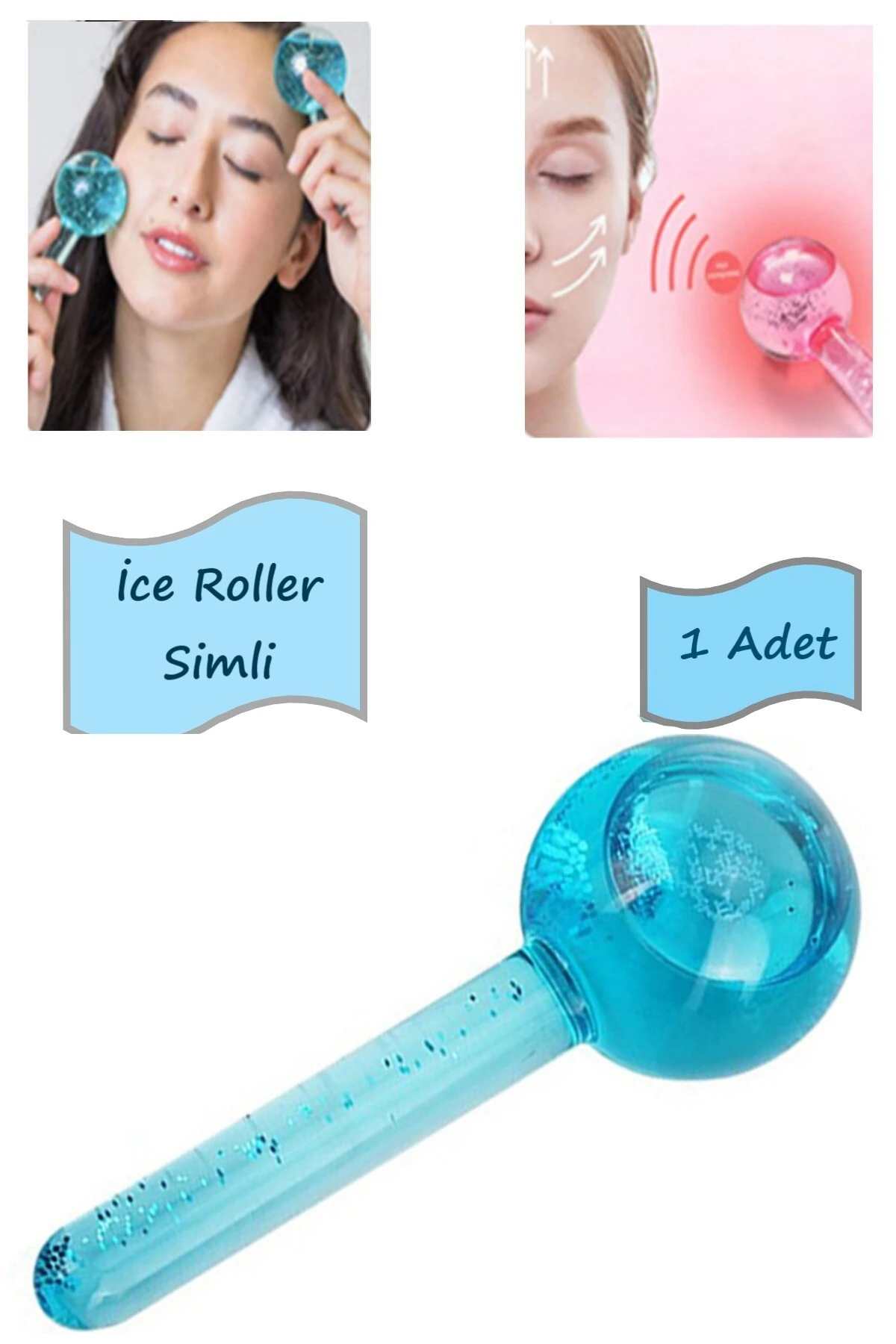 Ice Globe Buz Küresi Soğuk Terapi Topu , Buz Masaj Topu Simli