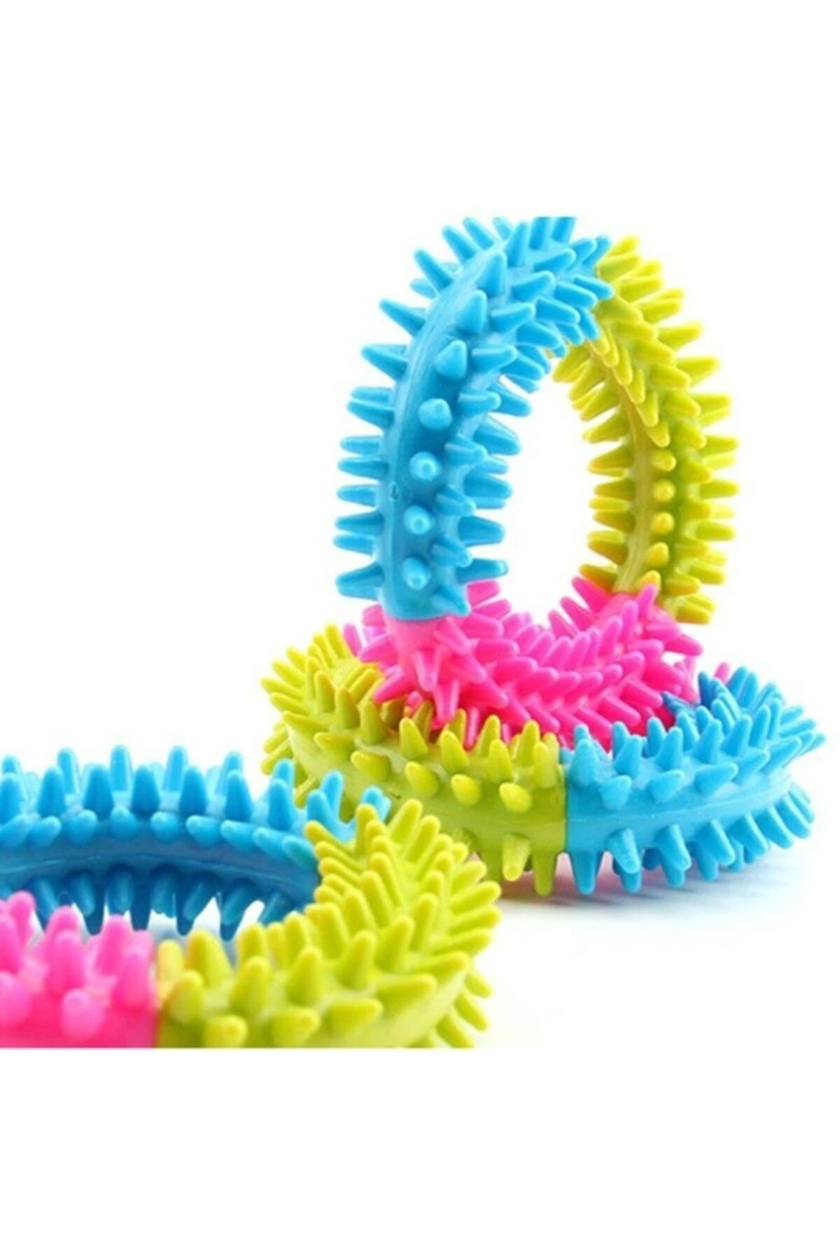 Köpek Isırma Çemberi Diş Kaşıma Çiğneme Oyuncak Temizleme Silikon