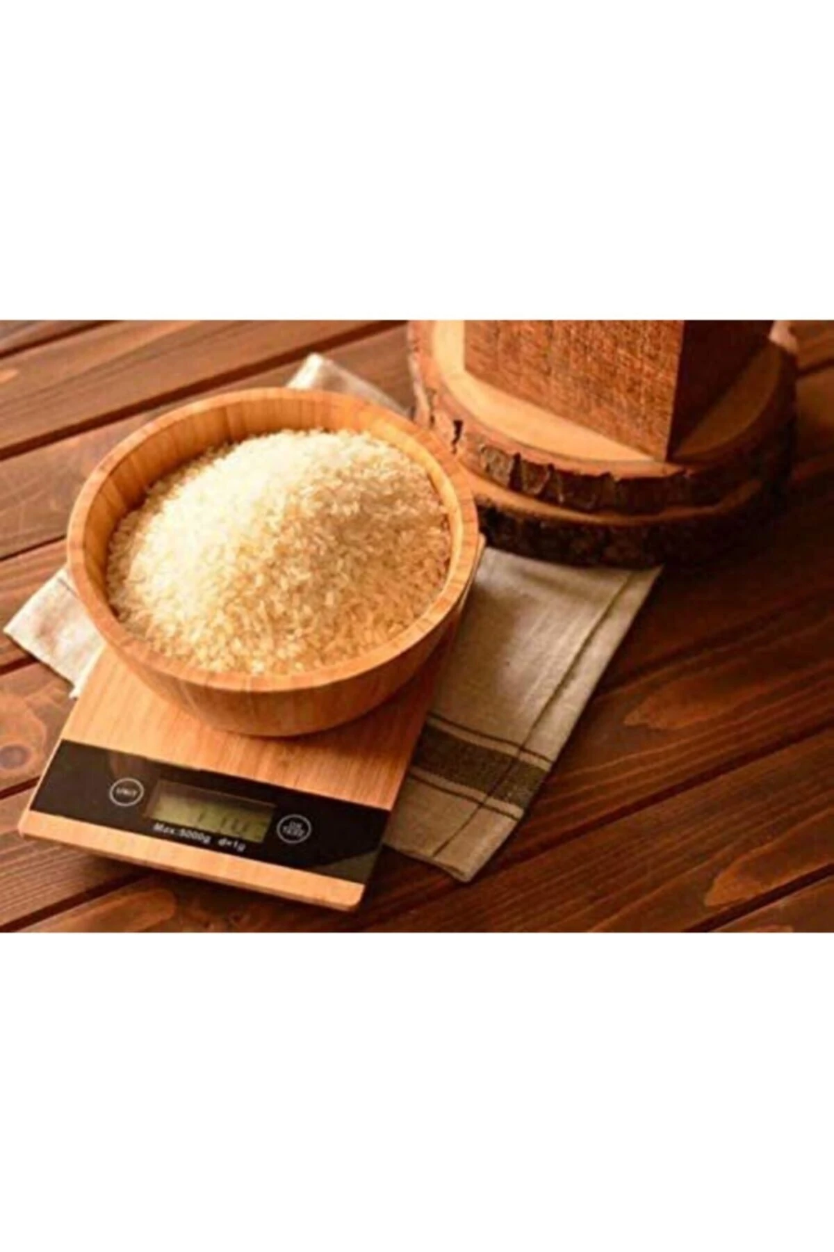 Dijital Hassas Bambu Mutfak Terazisi 5 kg - 0.1 Gr