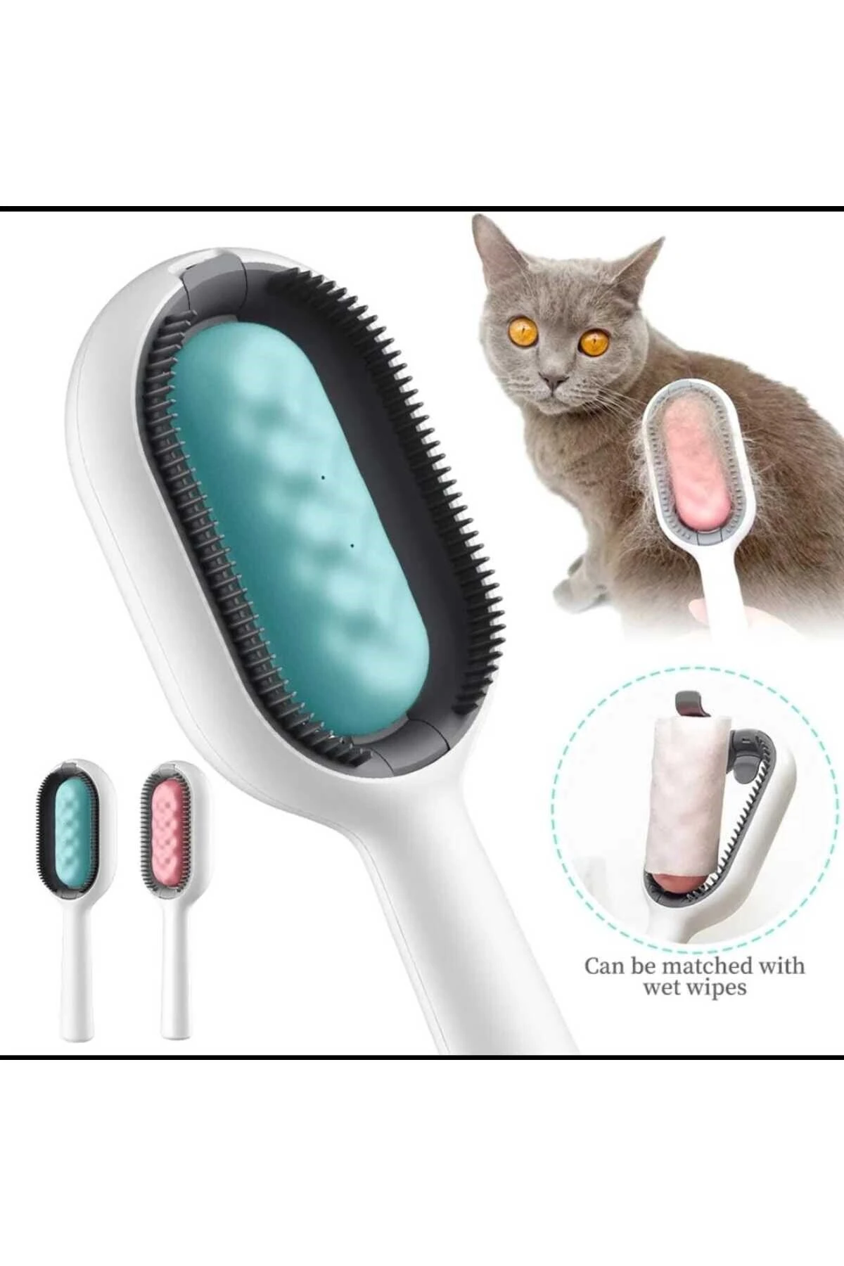 Kedi Köpek Yeni Nesil Tüy Toplayıcı Fırça Bakım Tarağı