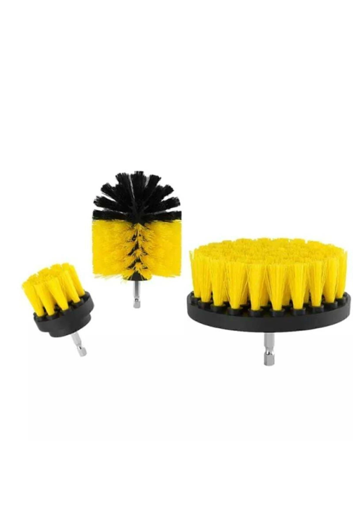 Matkap Ucuna Takılan Temizlik Fırça Seti Fırça Başlık 3 Parça