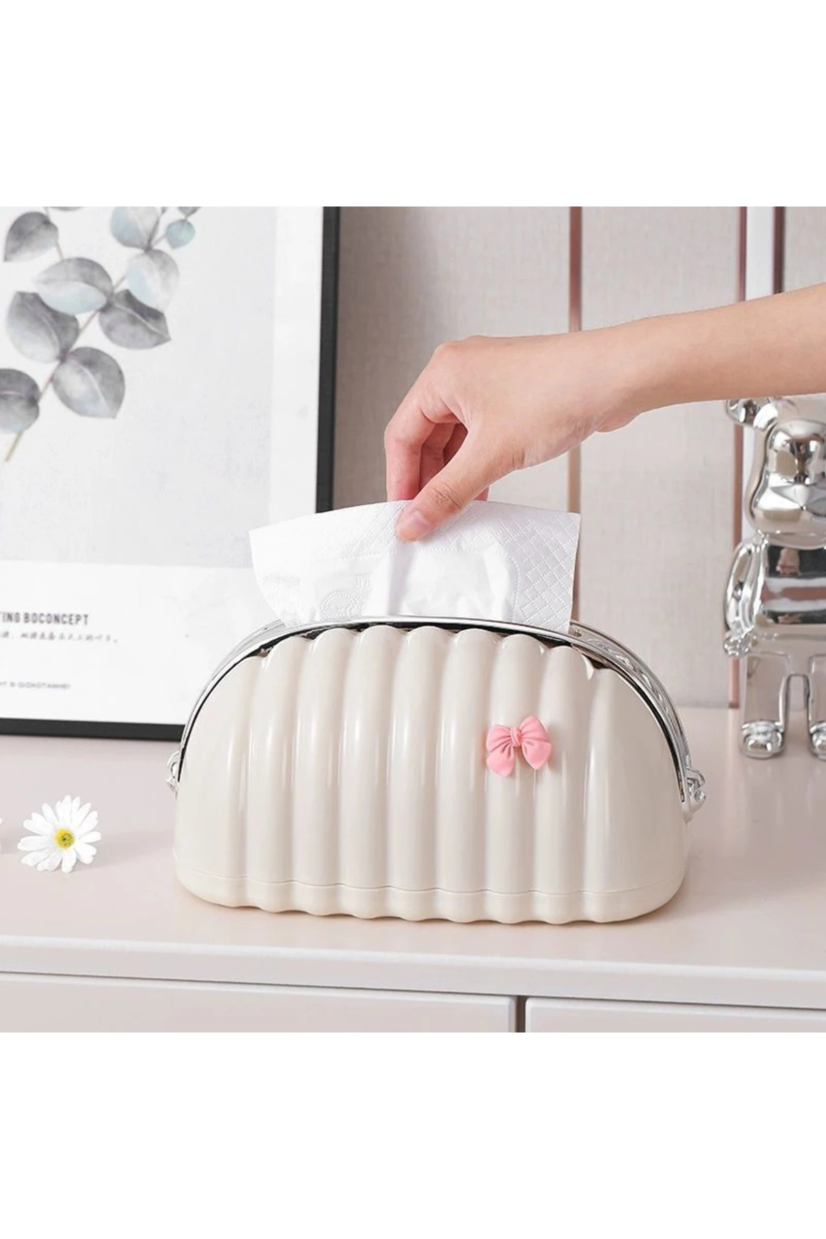 İskandinav Tarz Pinterest Peçetelik Dekoratif Masaüstü Peçete Kutusu