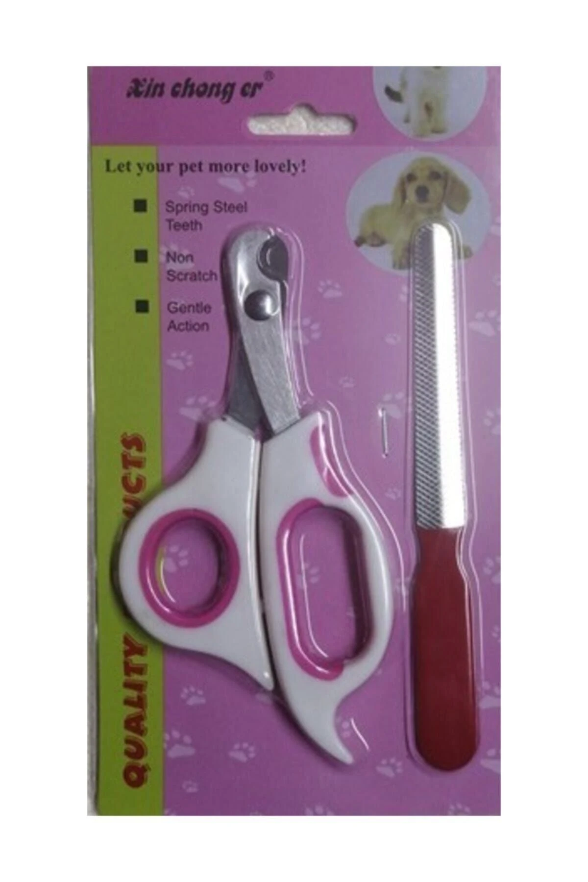 Kedi Köpek Tırnak Makası Ve Tırnak Törpüsü Seti