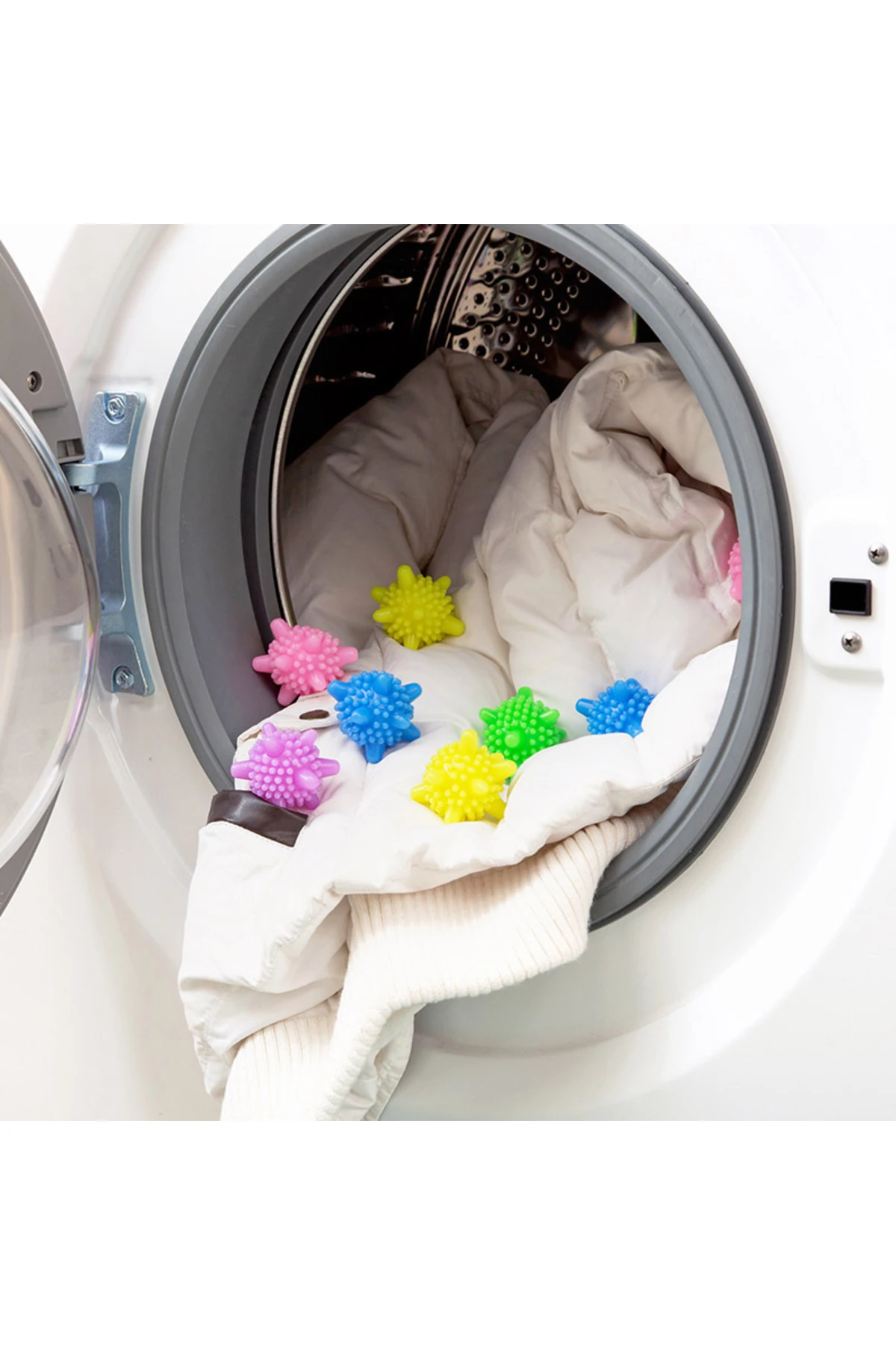 10'lu Tüy Toplayıcı Kırışık Önleyici Çamaşır Tüy Toplama Çamaşır Kırışık Önleme Topu Kurutma Topu