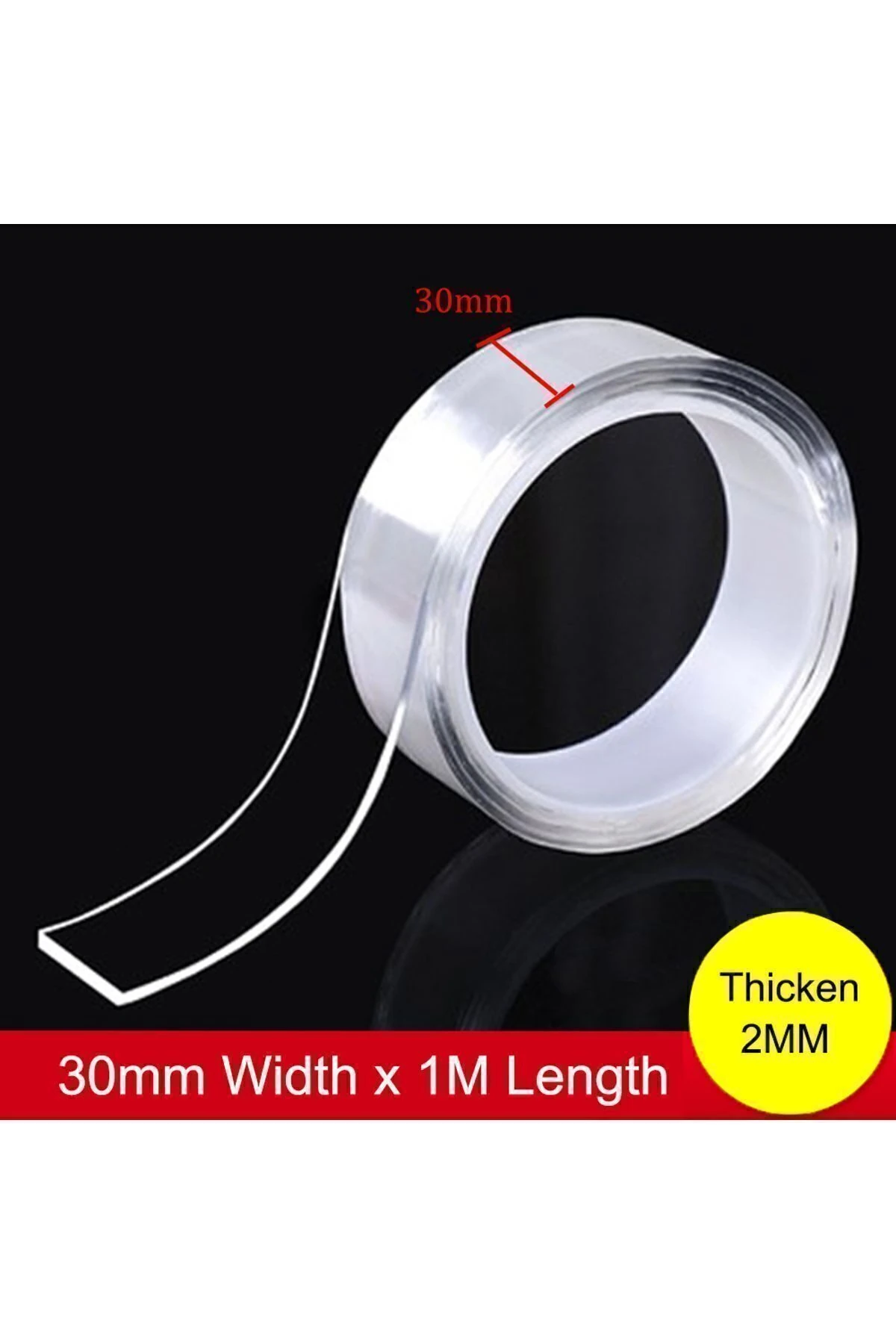 3 Metre Çift Taraflı Nano Teknolojili Süper Güçlü Bant Extra Güçlü Duvar Çerçeve Taşıyıcı