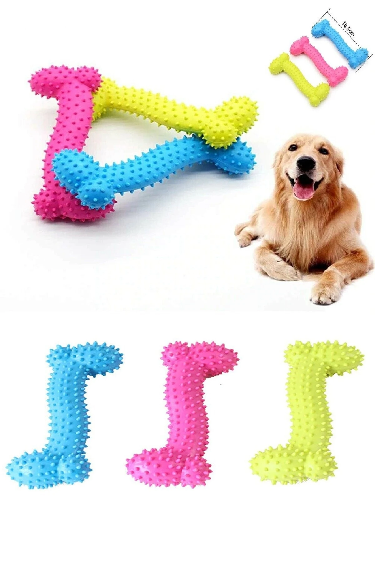 Kemik Şekilli Kedi Köpek Diş Kaşıma Isırma Oyuncağı Aparatı