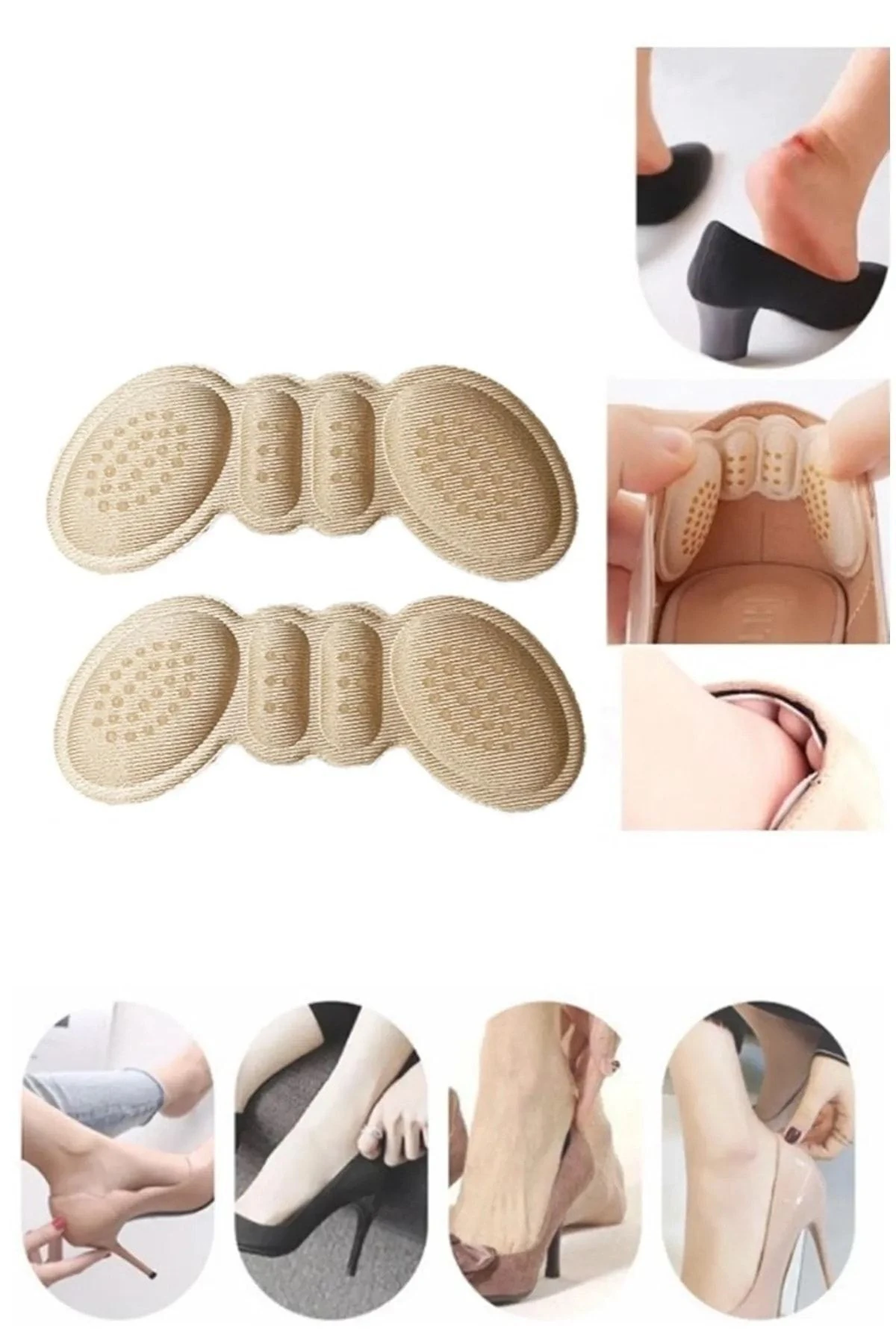 Ayakkabı Topuk Vurma Önleyici Ve Daraltma Pedi Ayakkabı İçi Koruyucu Aparat 1 Çift