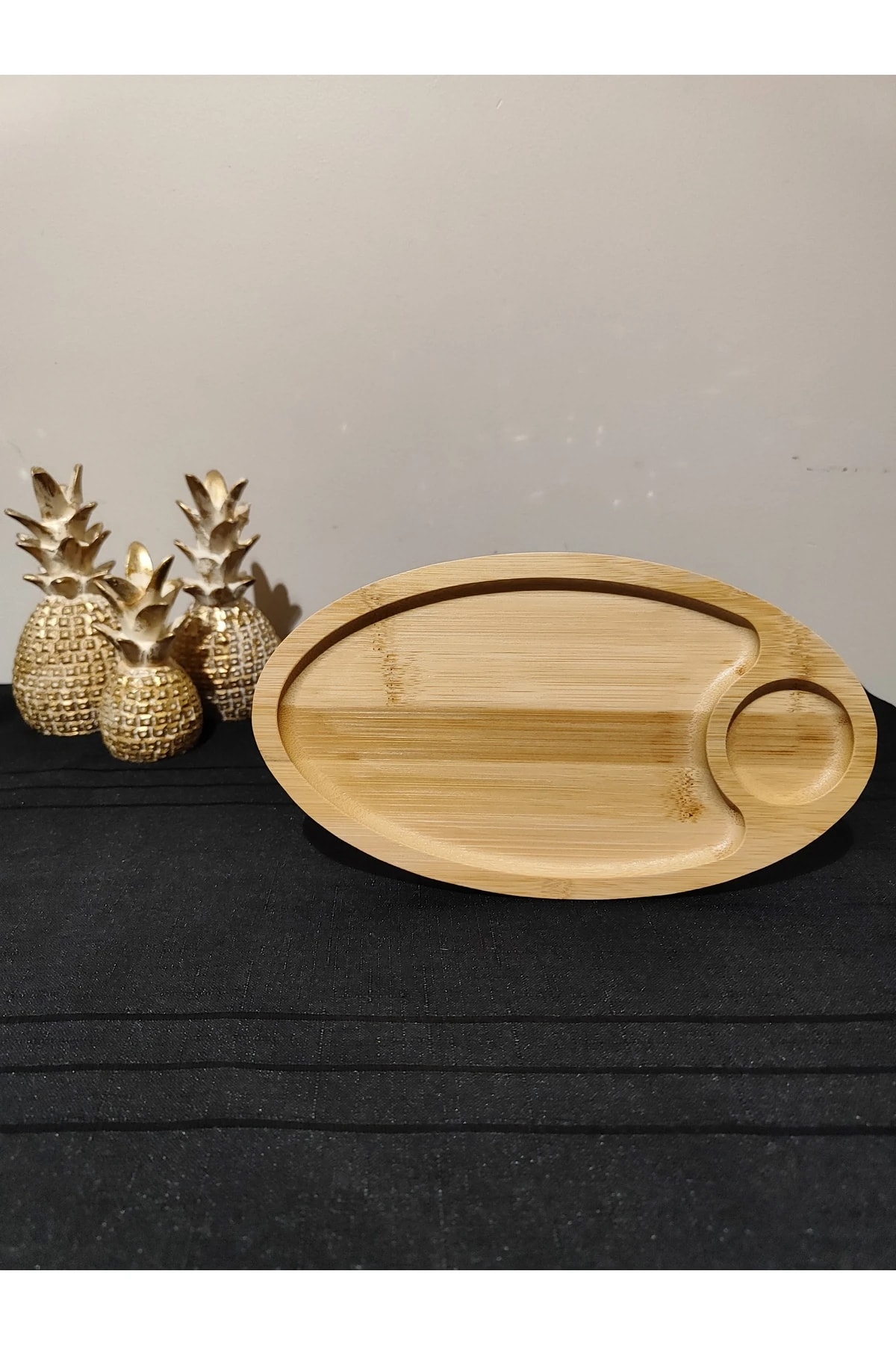 Bambu Sunumluk Kahvaltılık Çerezlik, Kare Bölmeli Bambu Çerezlik Bölmeli Bambu Kahvaltılık