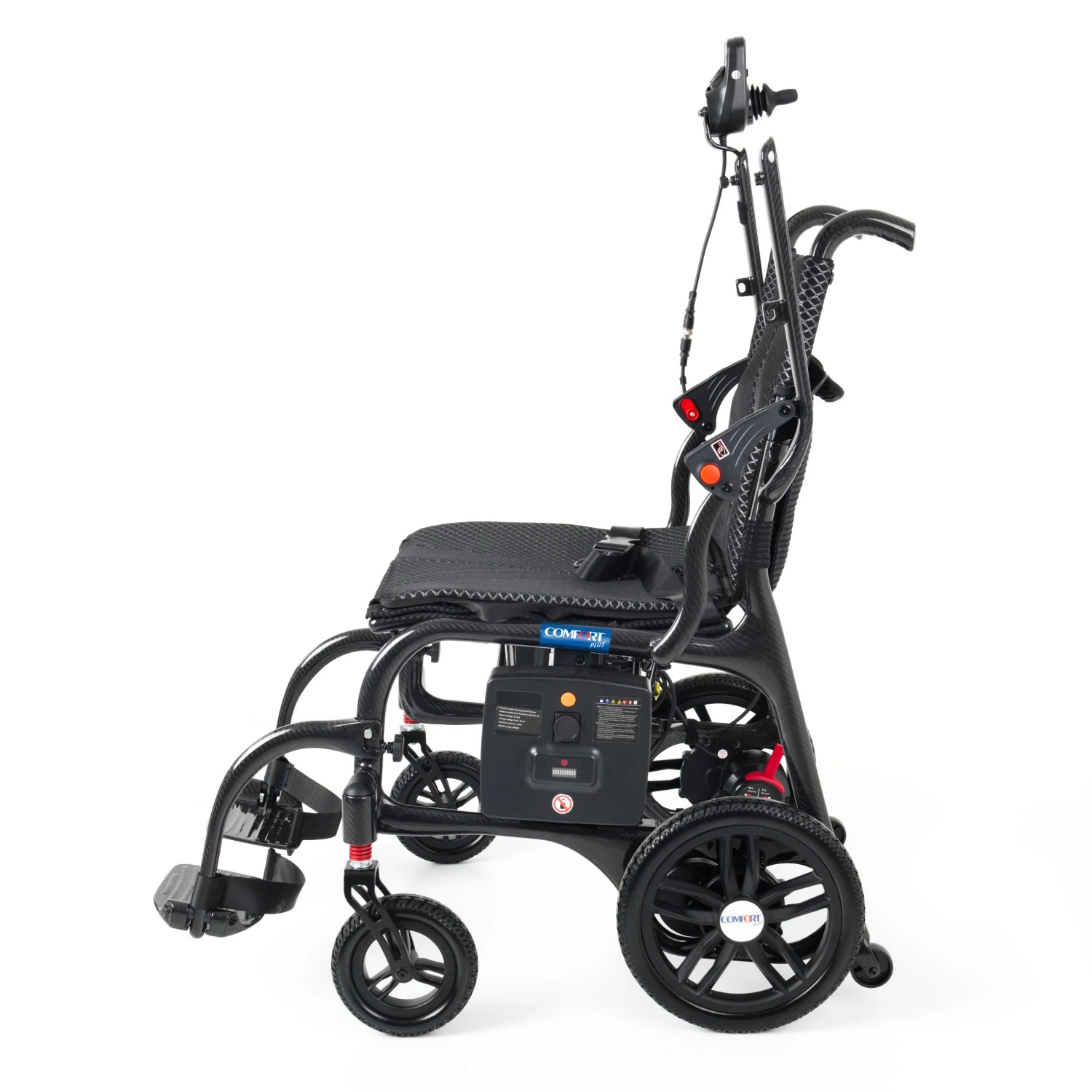 Comfort Plus DY01107 Karbon Akülü Tekerlekli Sandalye Ultra Hafif (20ah Lityum Pil)