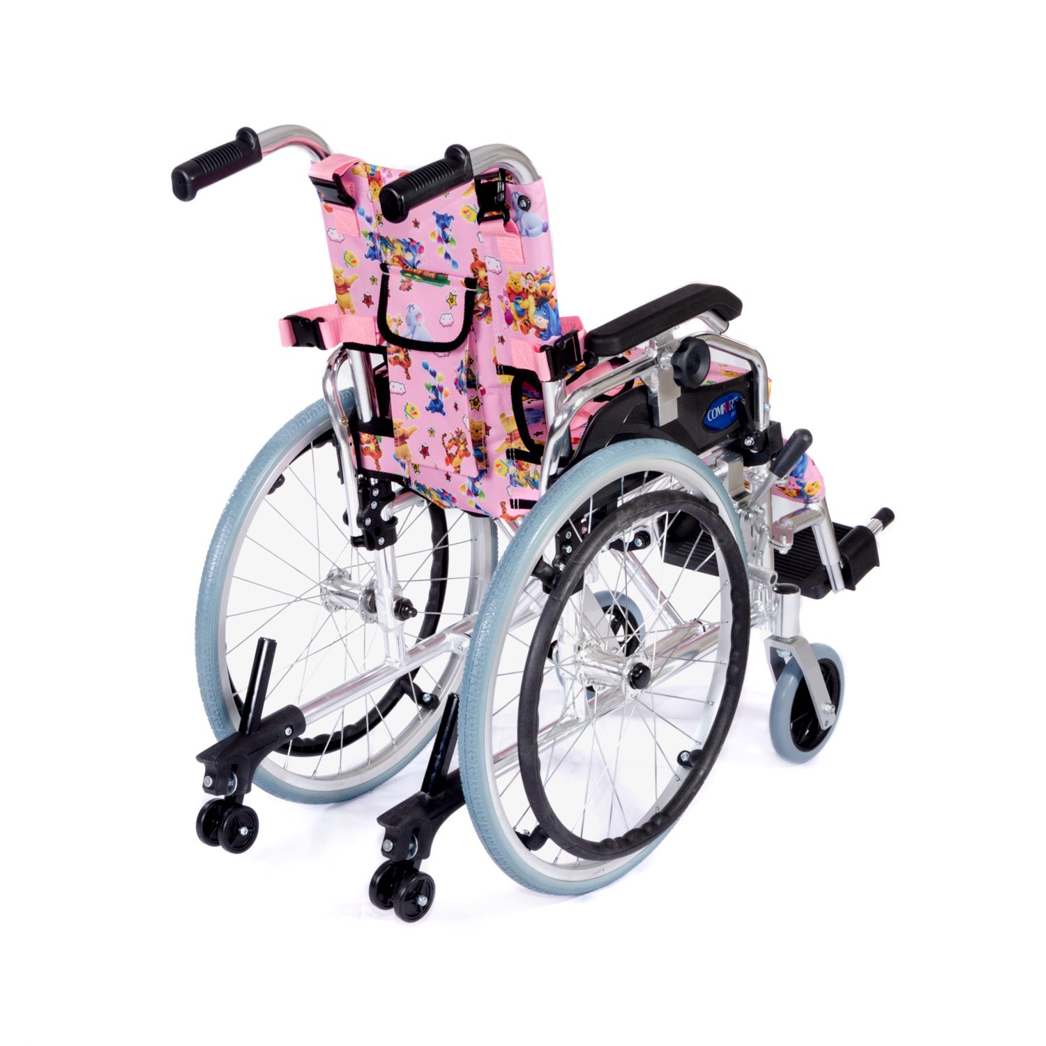 Comfort Plus KY980LQ-30 Alüminyum Pediatrik Özellikli Tekerlekli Sandalye - Pembe