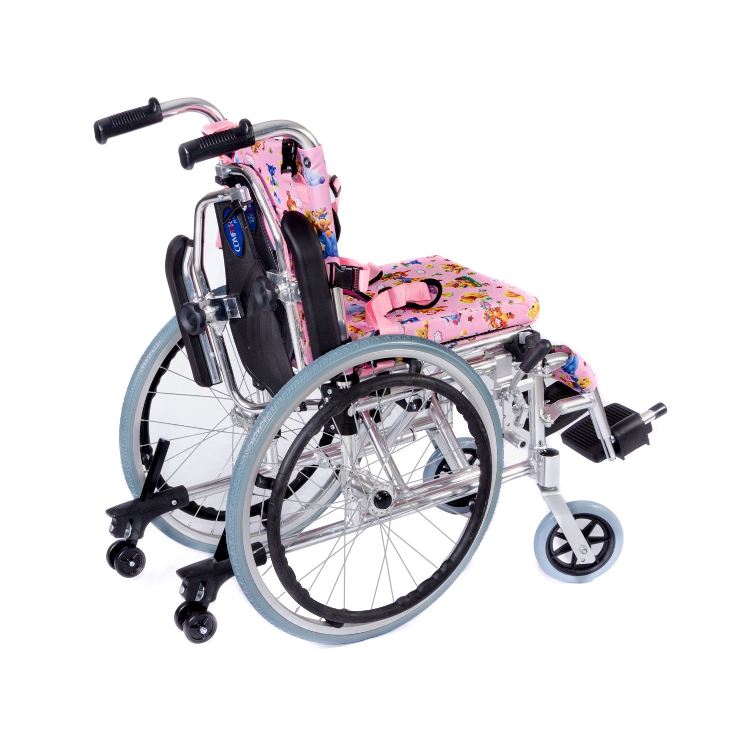 Comfort Plus KY980LQ-30 Alüminyum Pediatrik Özellikli Tekerlekli Sandalye - Pembe