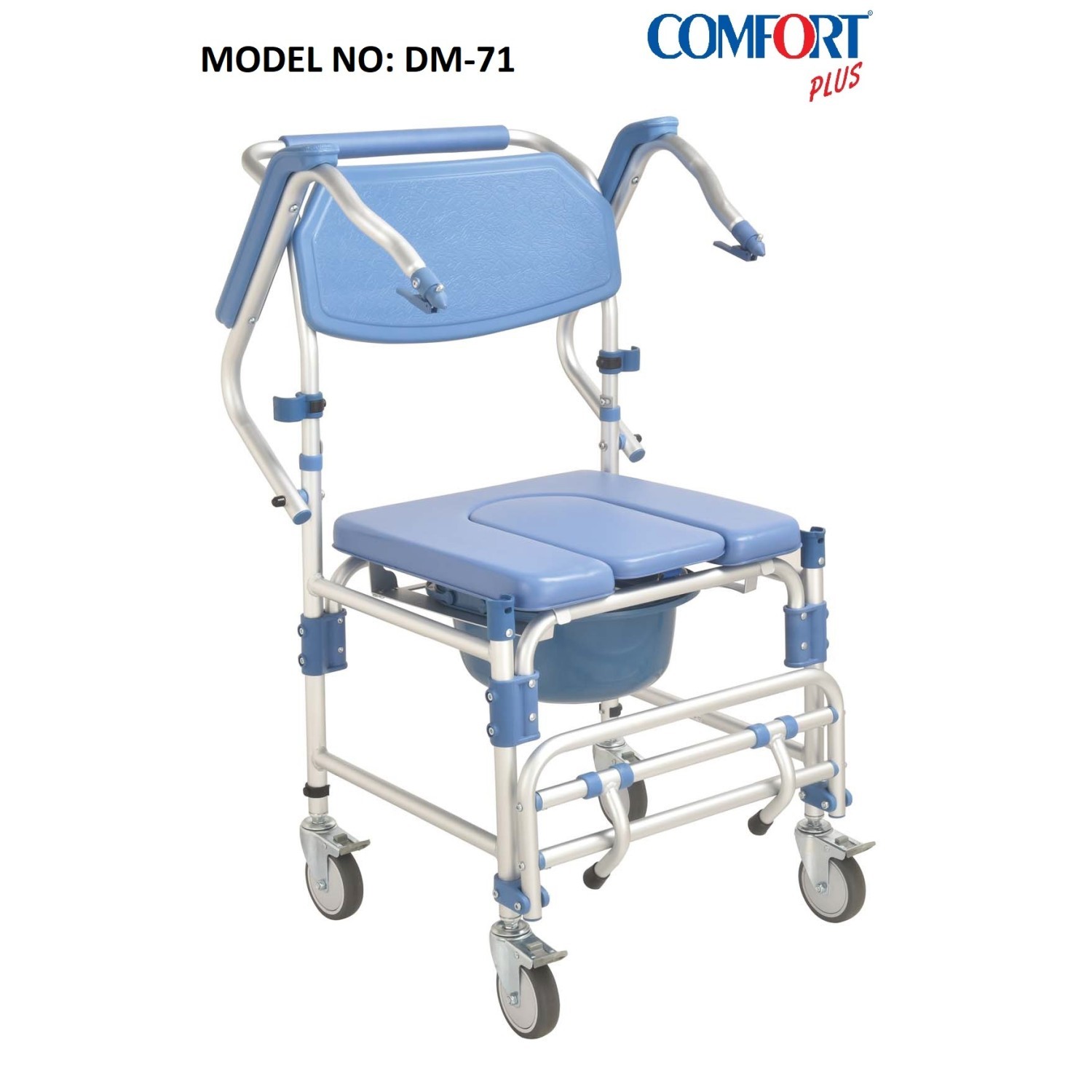 Comfort Plus DM-71 Banyo ve Tuvalet Özellikli Tekerlekli Sandalye