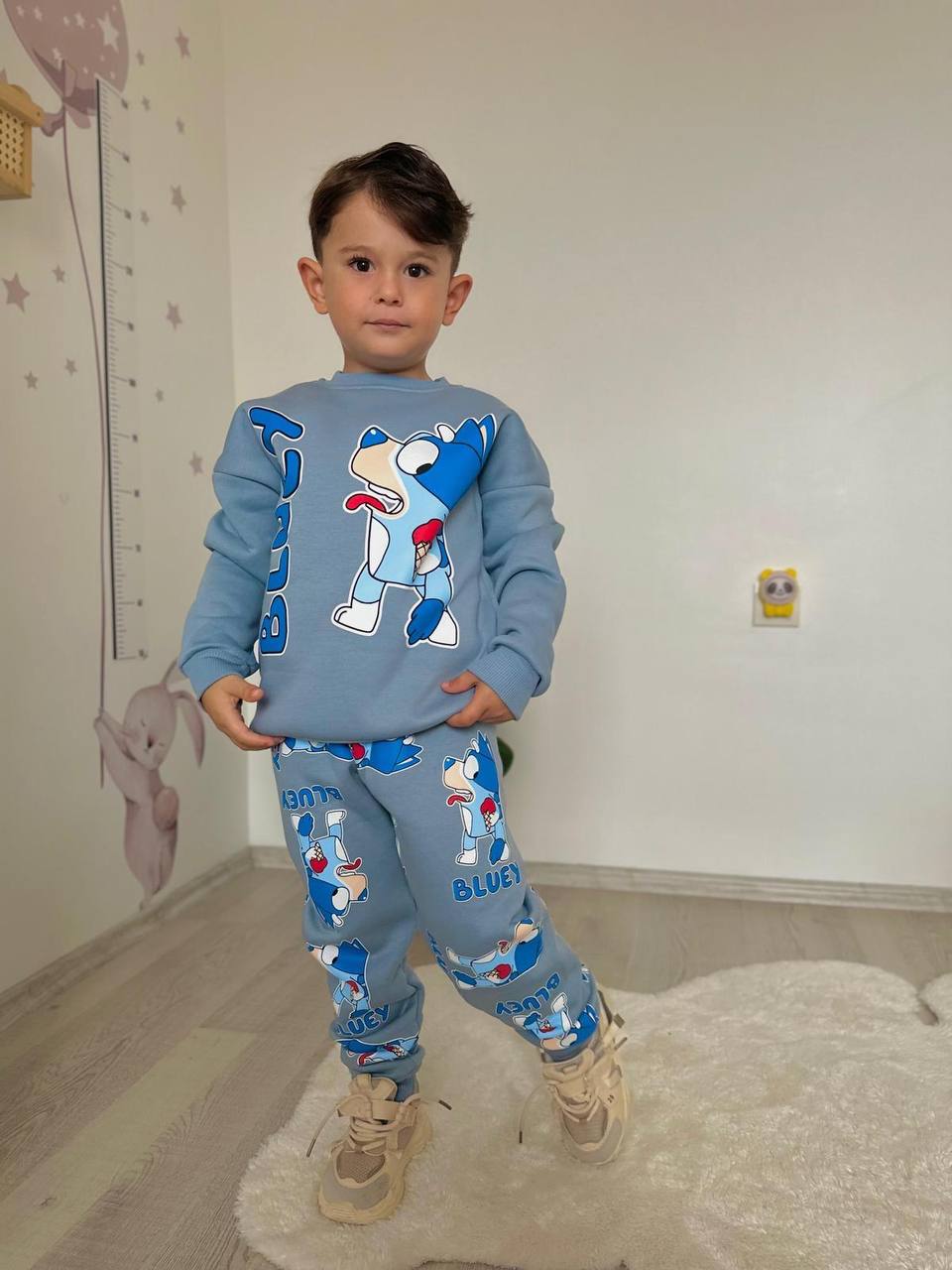 Erkek Çocuk Mavi Bluey Alt-Üst Takım