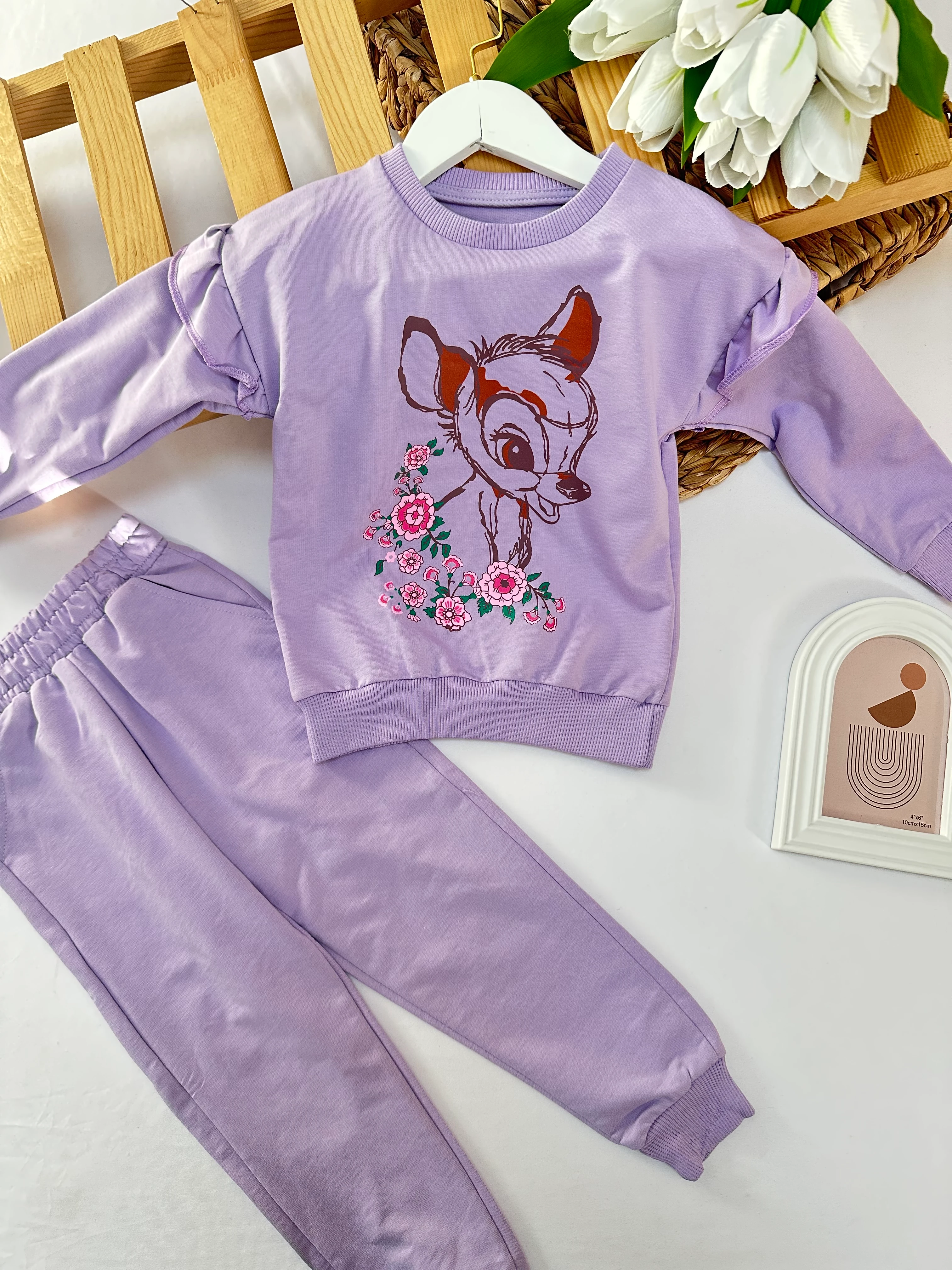 Kız Çocuk Mor Bambi Takım 