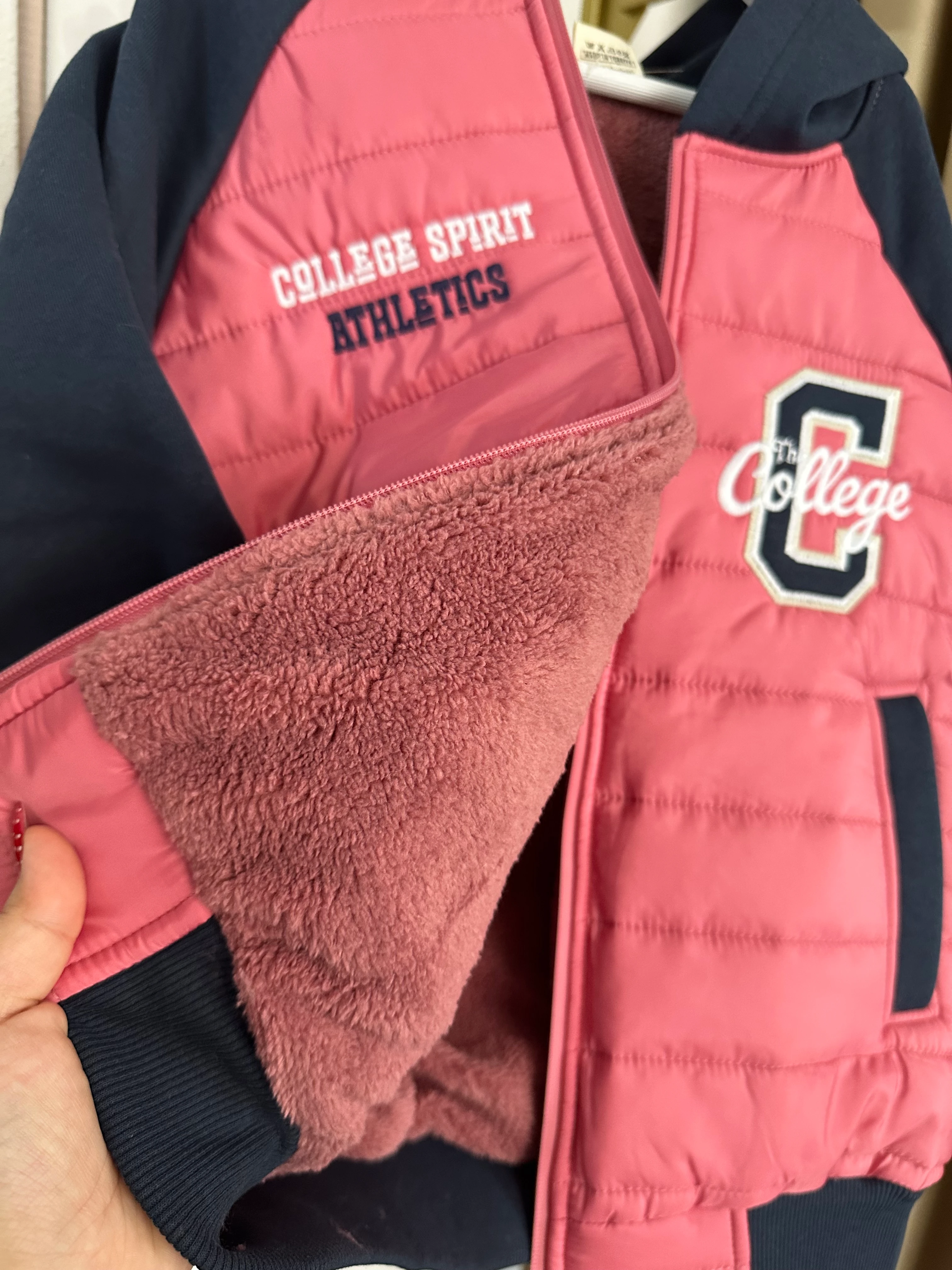 Kız Çocuk Pembe Şişme Mont Ceket