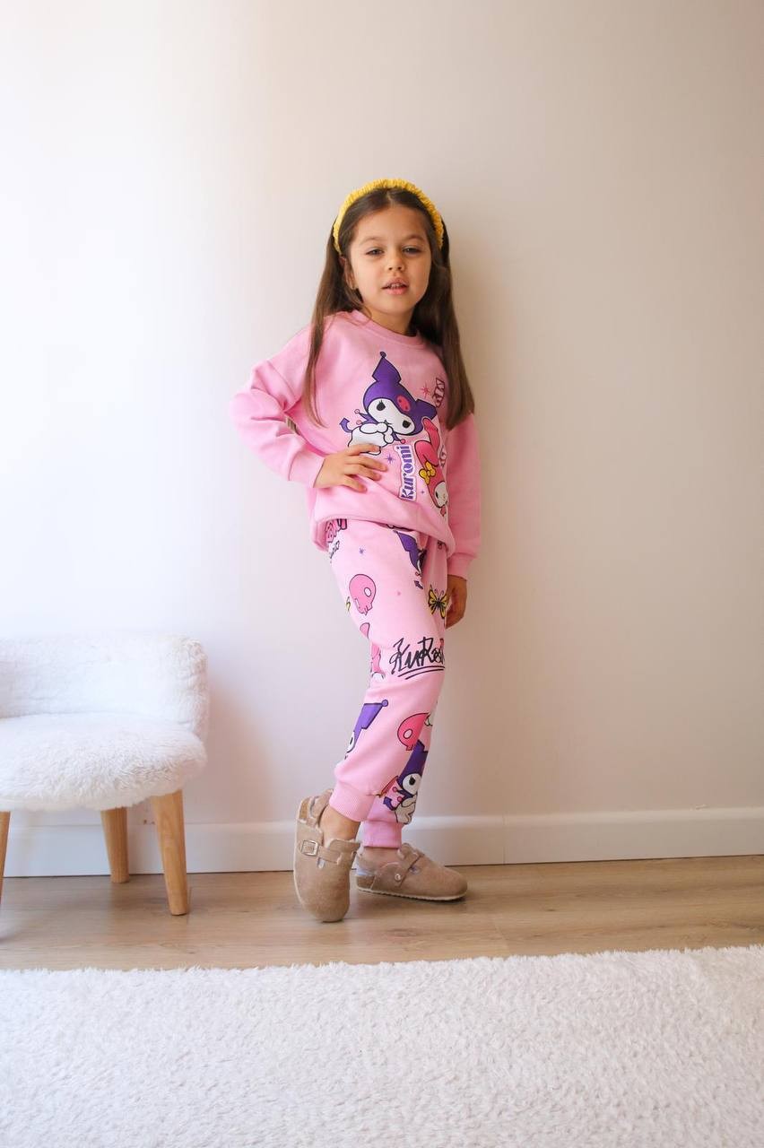 Kız Çocuk Pembe Kuromi My Melody Takım