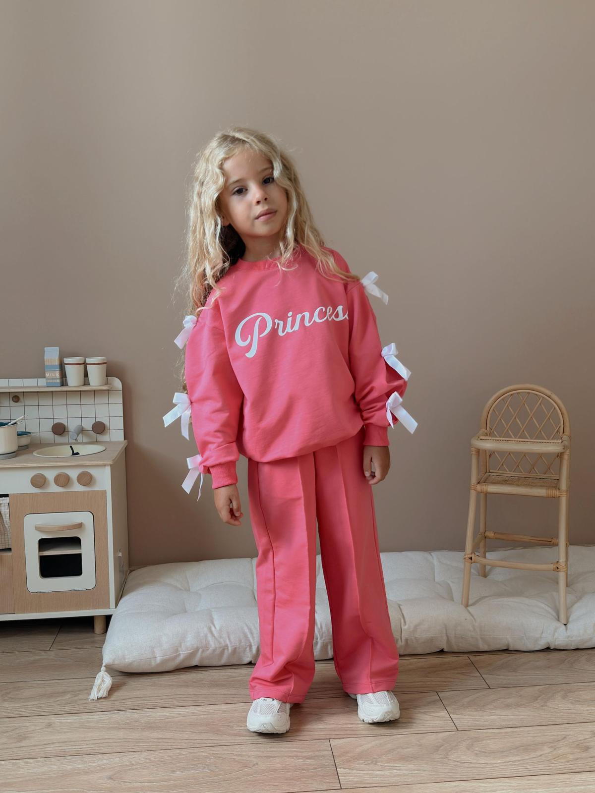Kız Çocuk Fuşya Princess Fiyonklu Takım