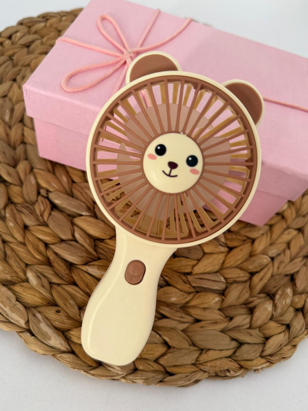Kahve Şarjlı Mini Fan