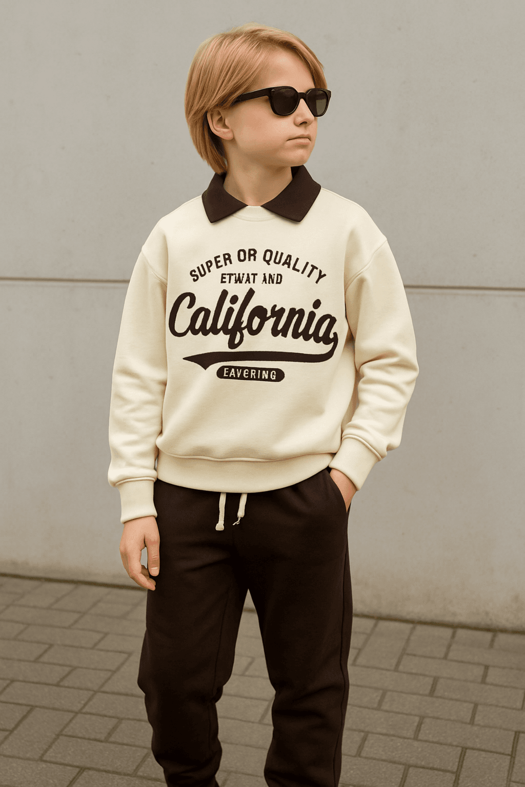 Erkek Çocuk Kahverengi California Takım