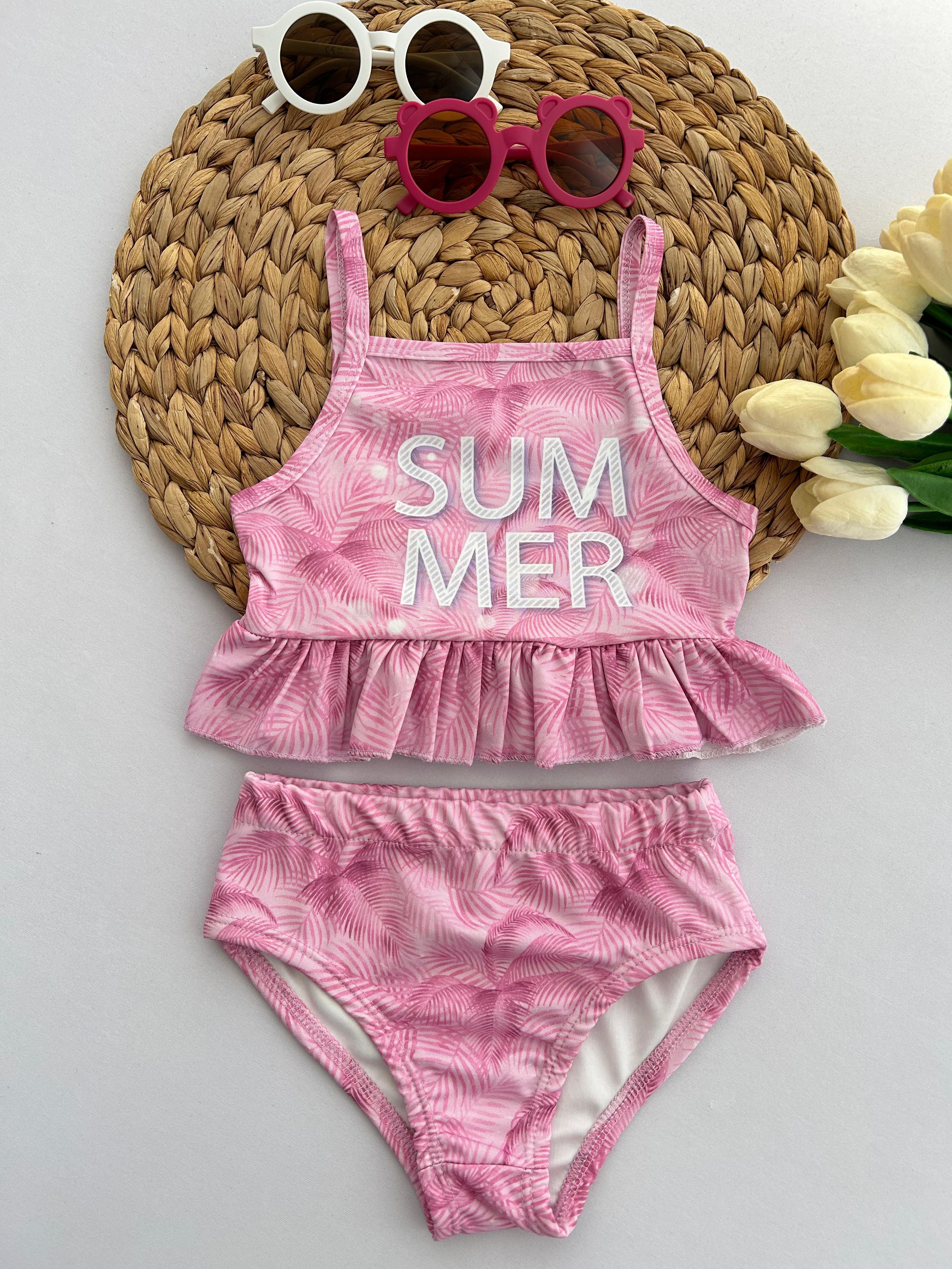 Kız Çocuk Pembe Summer Bikini