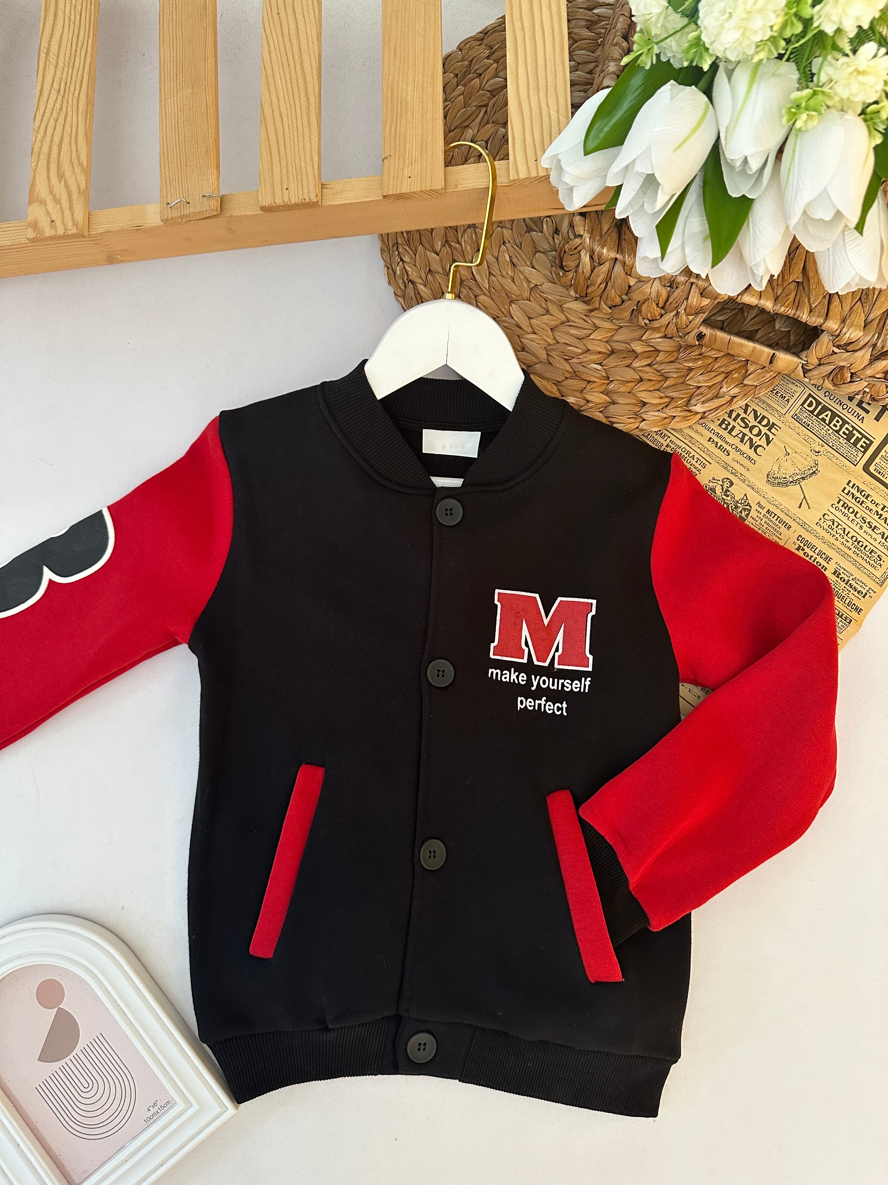 Erkek Çocuk Siyah Kolej Ceket