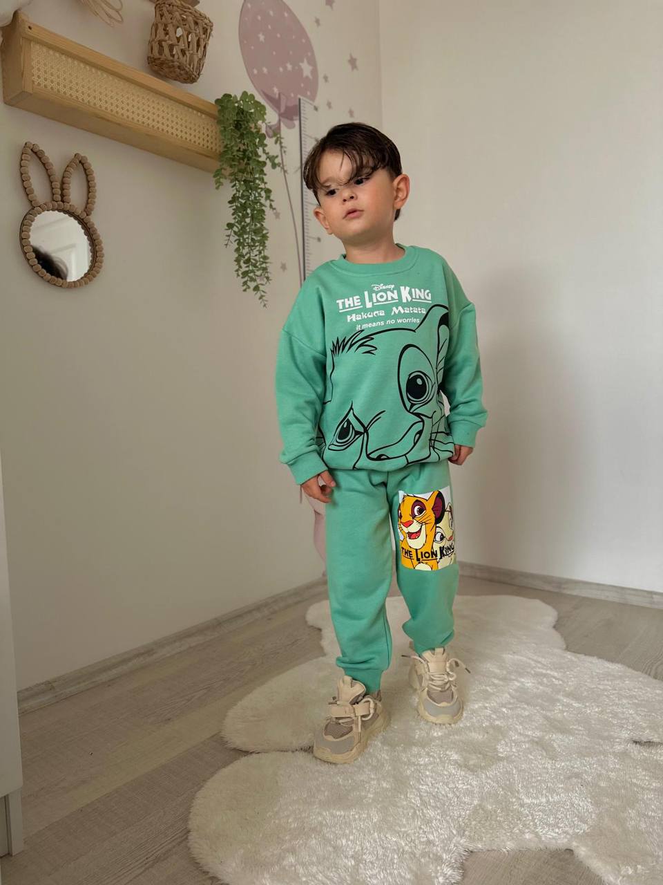 Erkek Çocuk Yeşil Aslan Takım