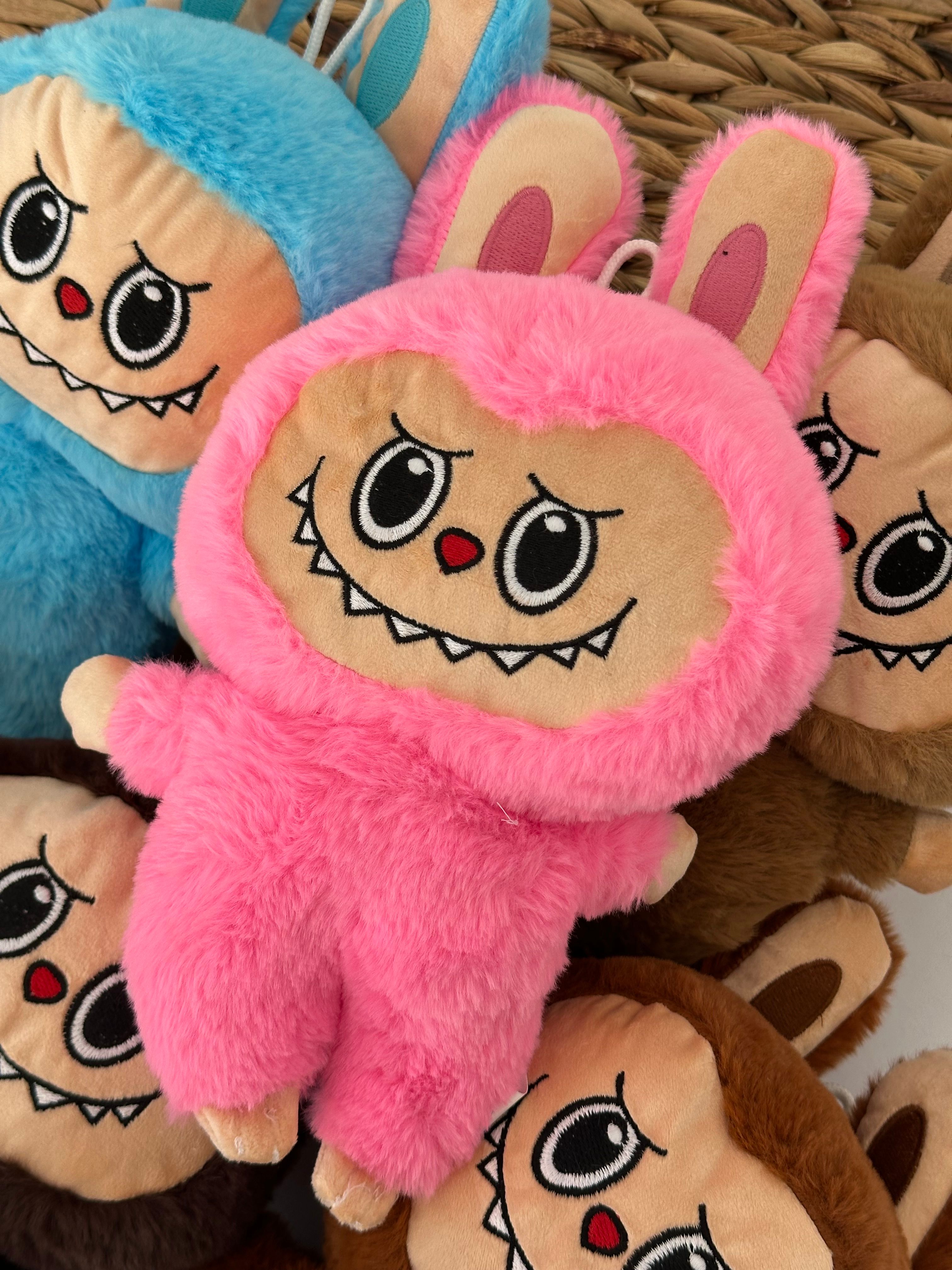 Pembe Labubu Büyük Boy Peluş Oyuncak