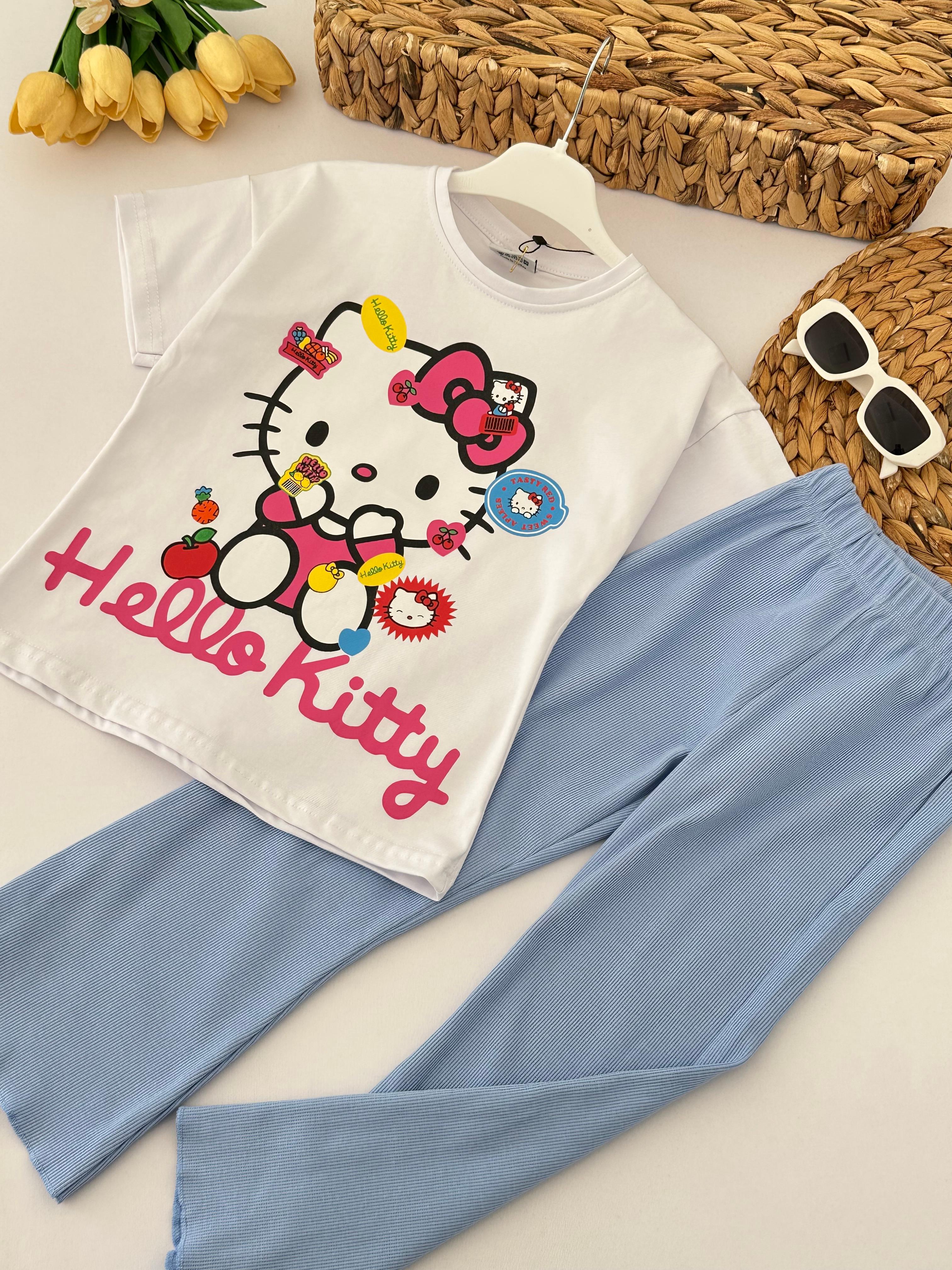 Kız Çocuk Hello Kitty Taytlı Takım