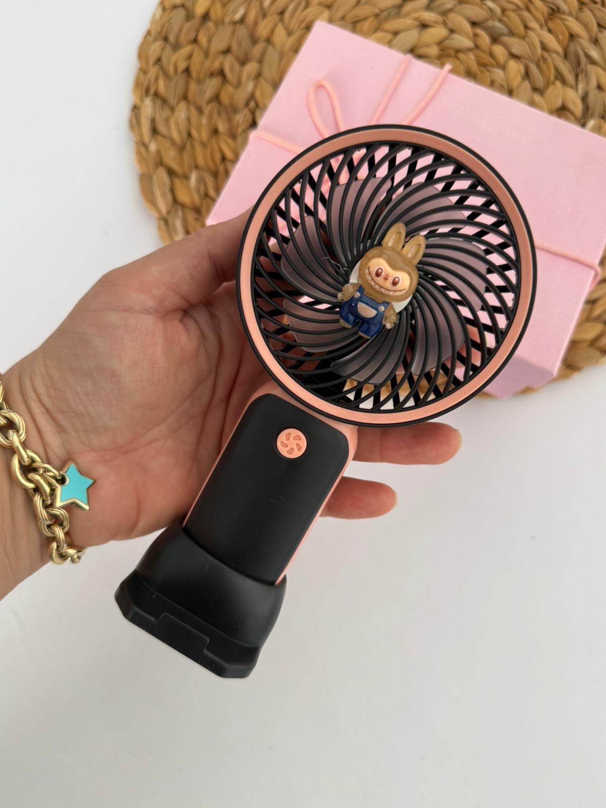 Siyahn Labubu Şarjlı Mini Fan